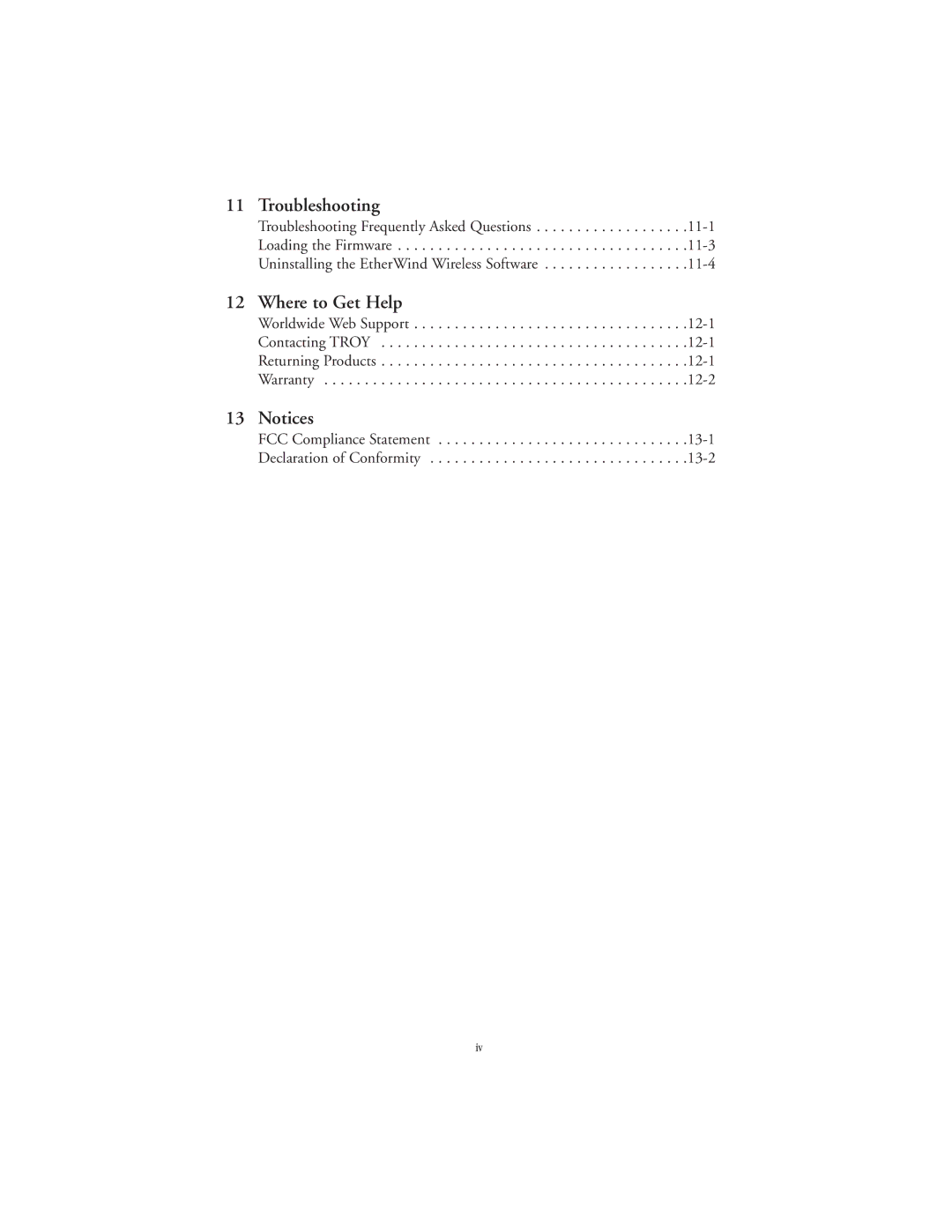 TROY Group 802.11b manual Troubleshooting, Where to Get Help 