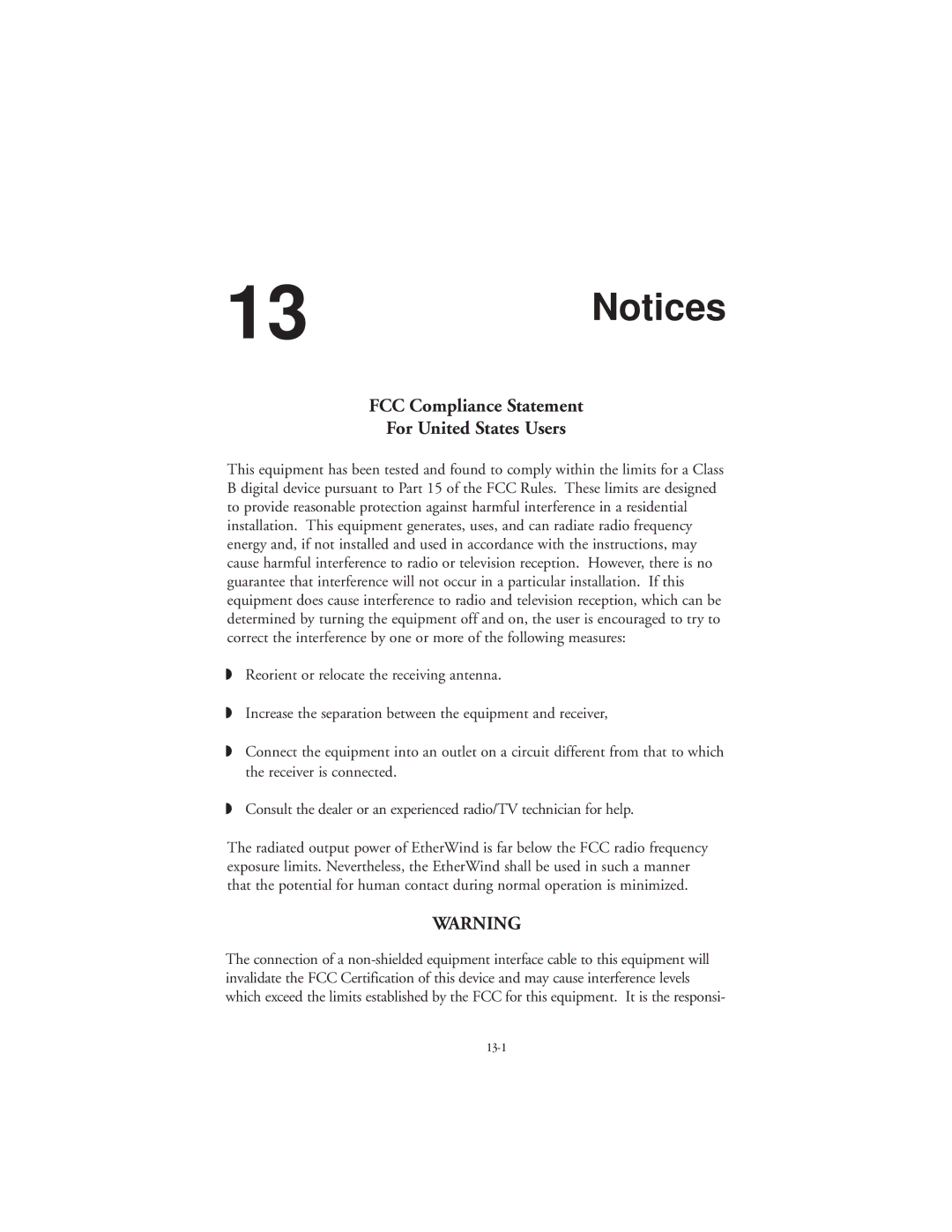 TROY Group 802.11b manual FCC Compliance Statement For United States Users 