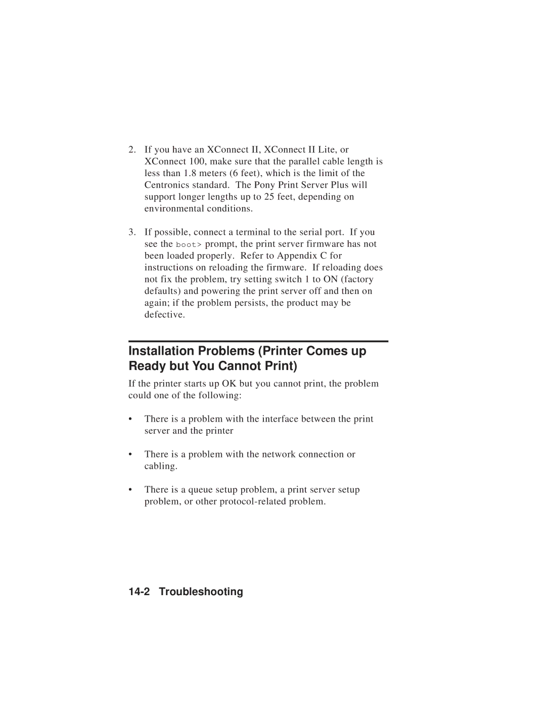 TROY Group MAN-EXT2000 manual Troubleshooting 