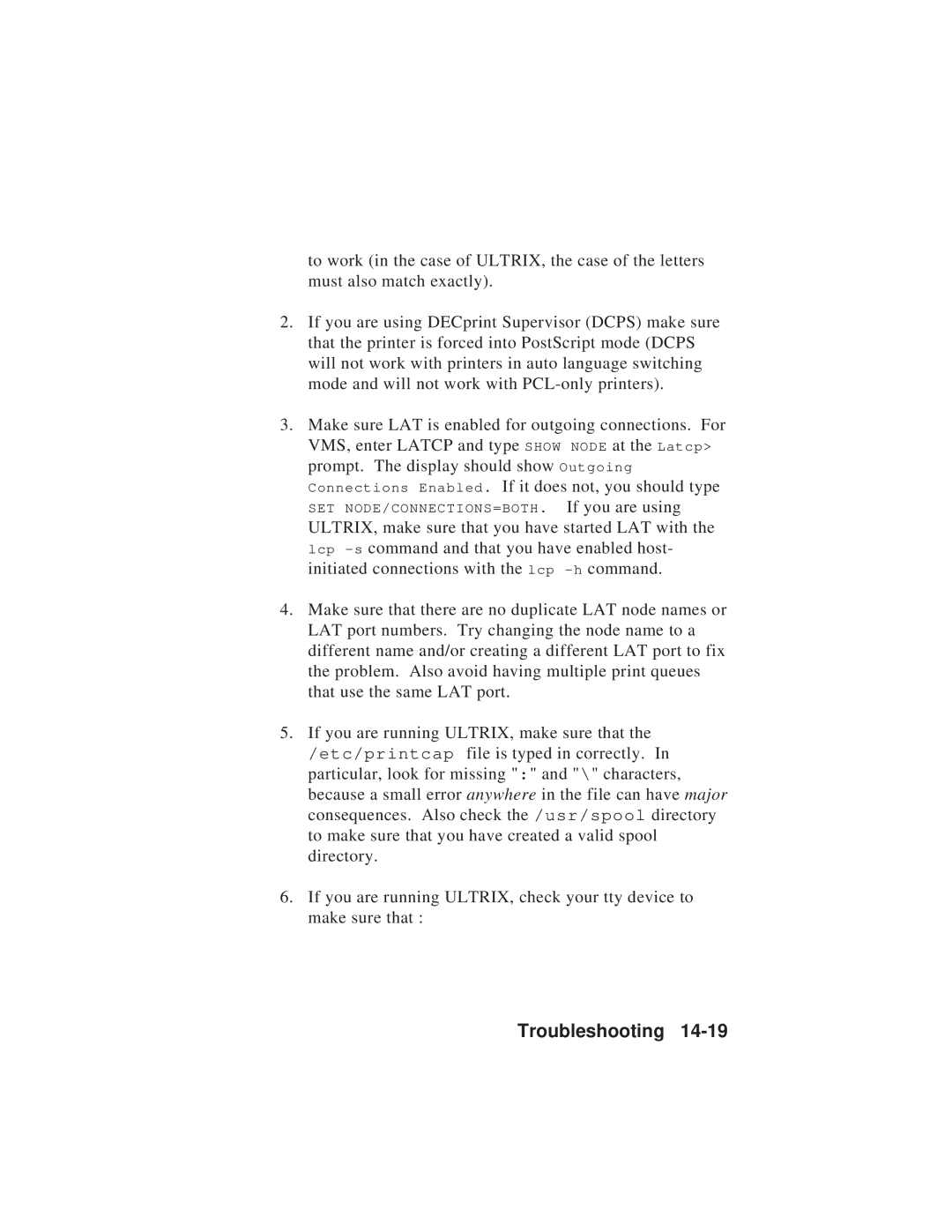 TROY Group MAN-EXT2000 manual Troubleshooting 