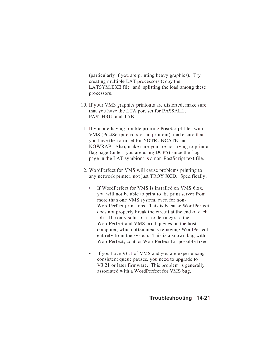 TROY Group MAN-EXT2000 manual Troubleshooting 