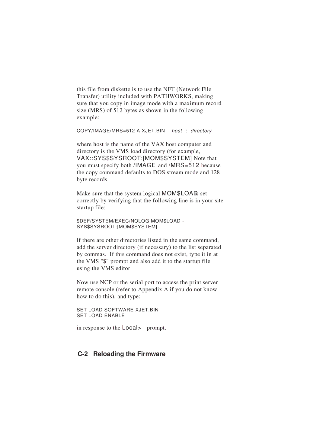 TROY Group MAN-EXT2000 manual Reloading the Firmware 