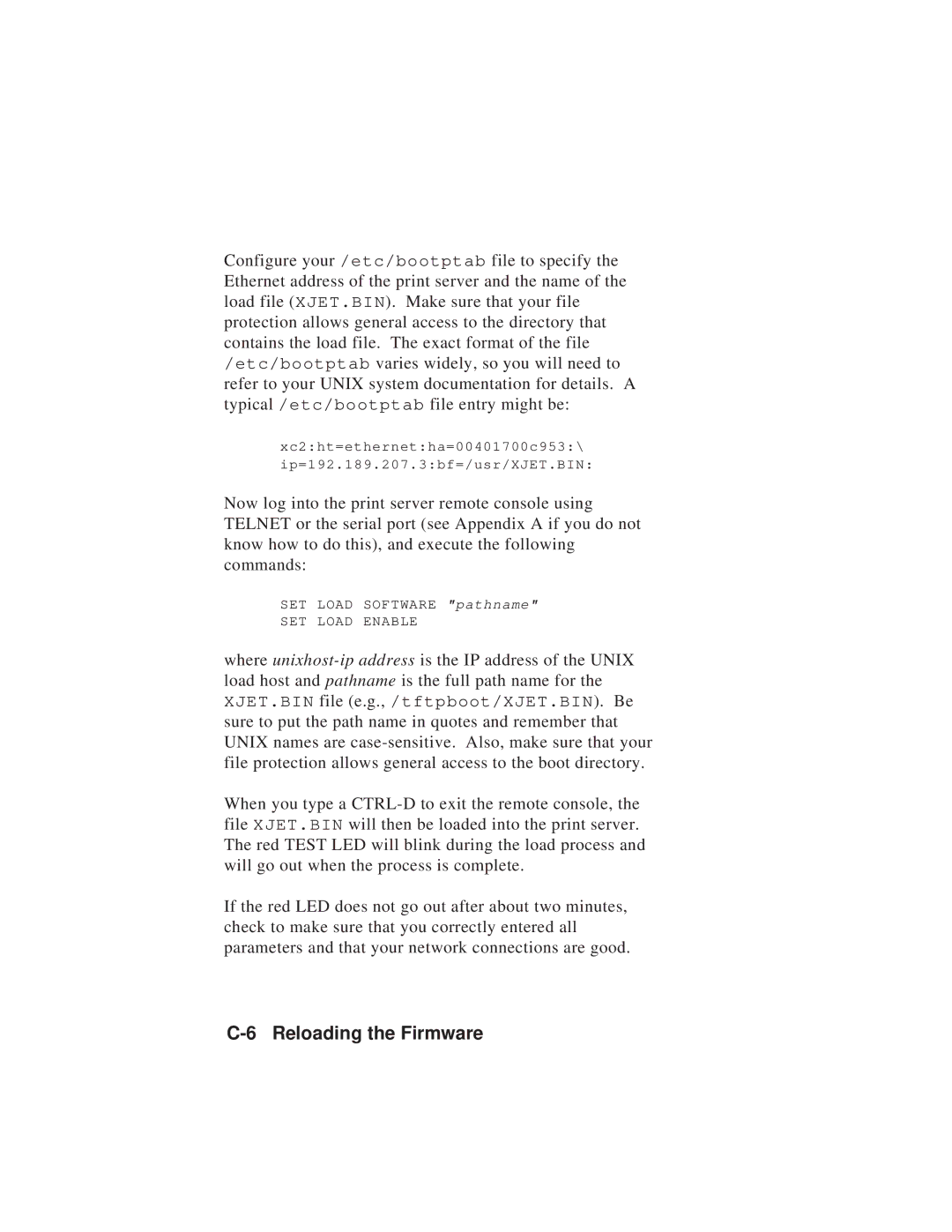 TROY Group MAN-EXT2000 manual Reloading the Firmware 