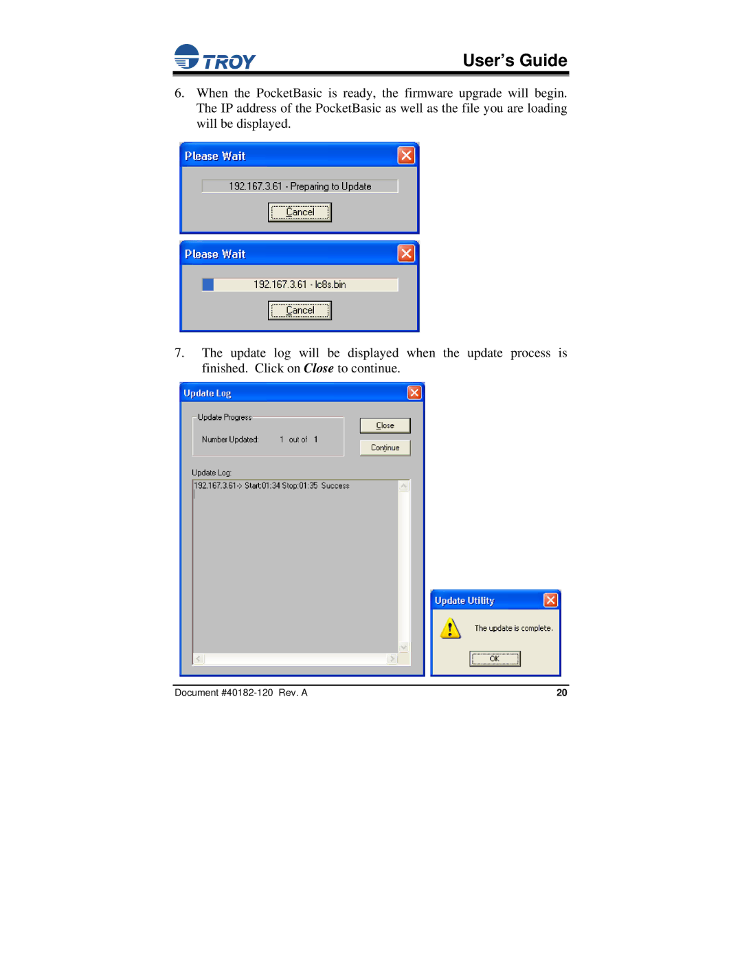 TROY Group PocketBasic manual User’s Guide 