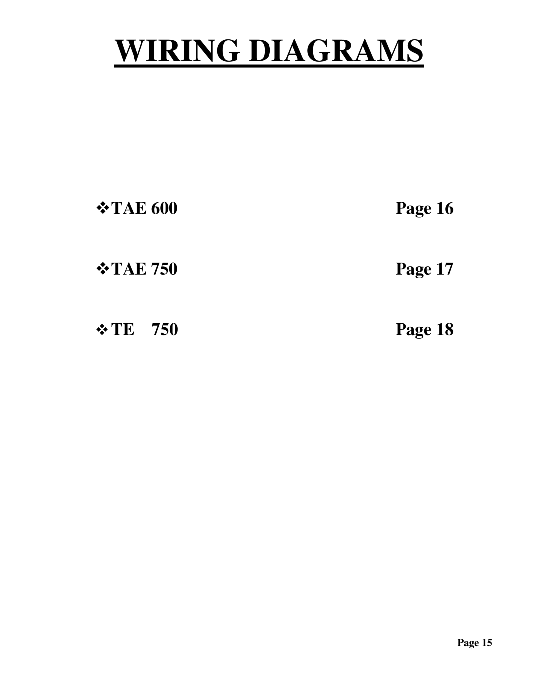 True Fitness 750EA, 600EA manual Wiring Diagrams 