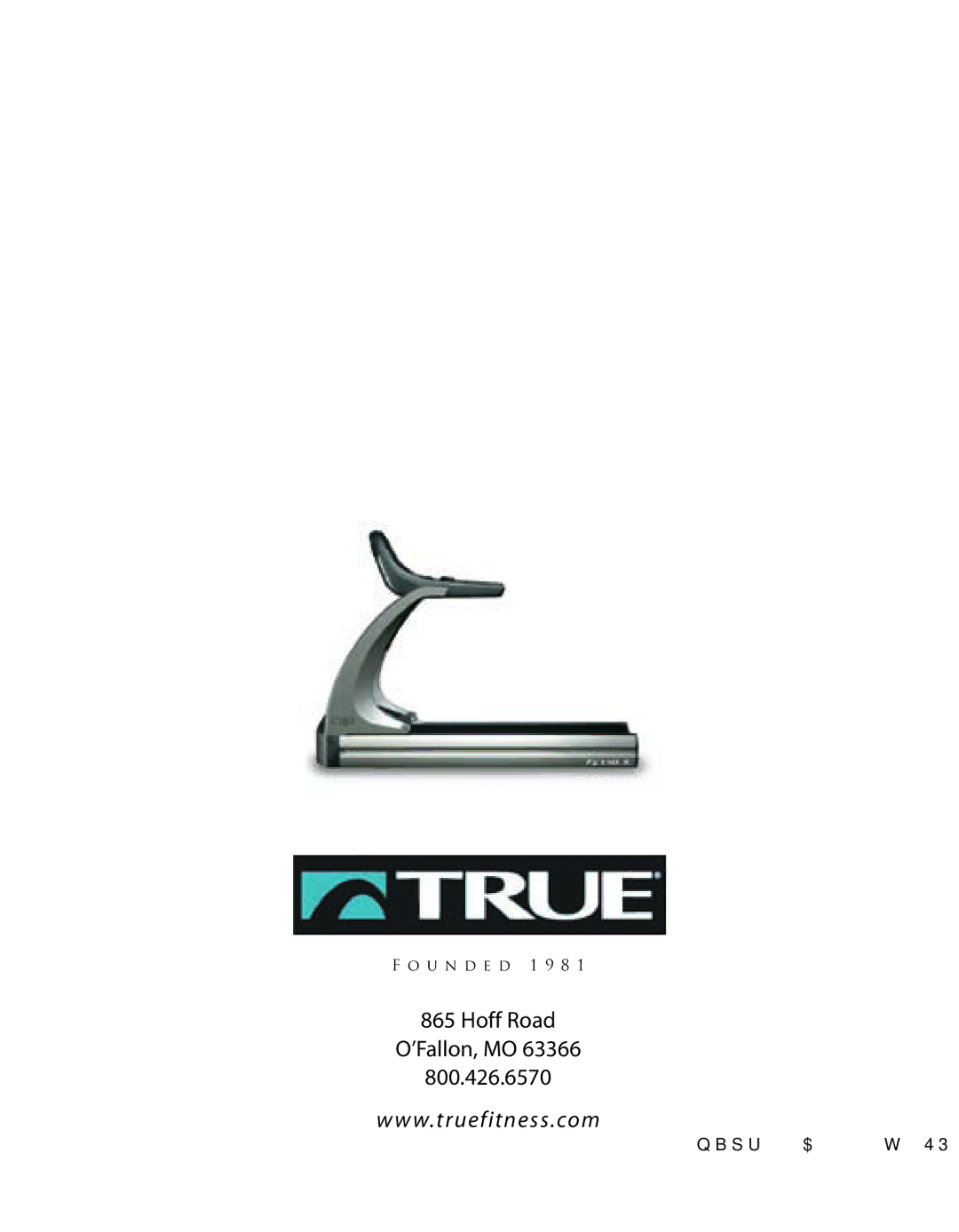 True Fitness CS4 manual W.truefitness.com 