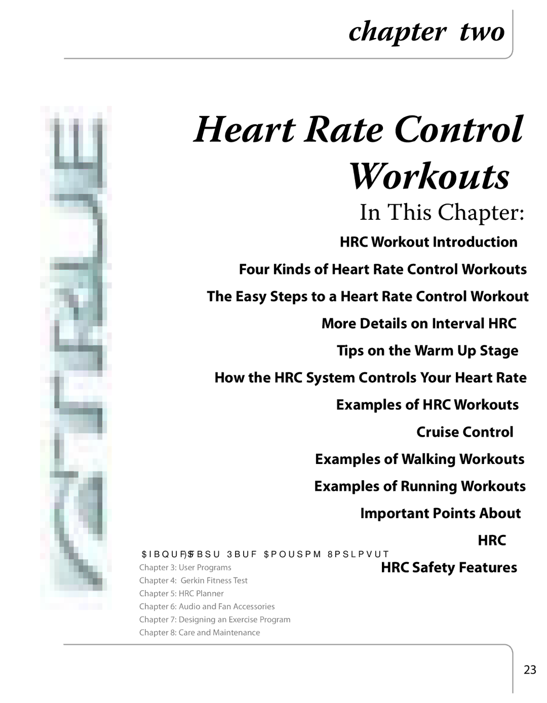 True Fitness Excel Series manual Heart Rate Control Workouts 