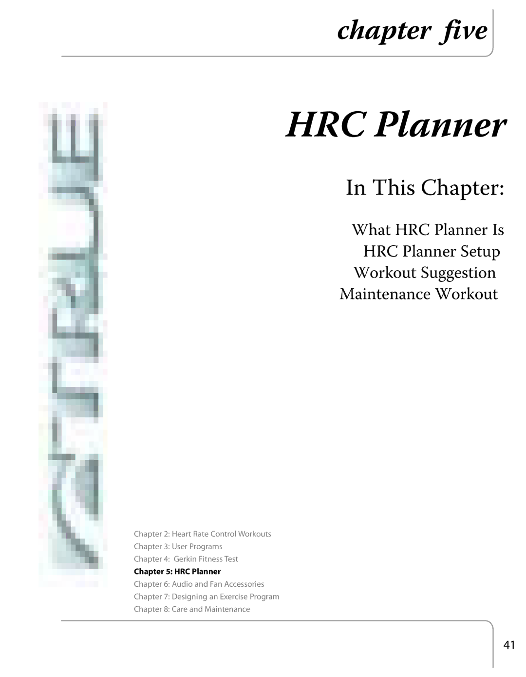 True Fitness Excel Series manual HRC Planner 