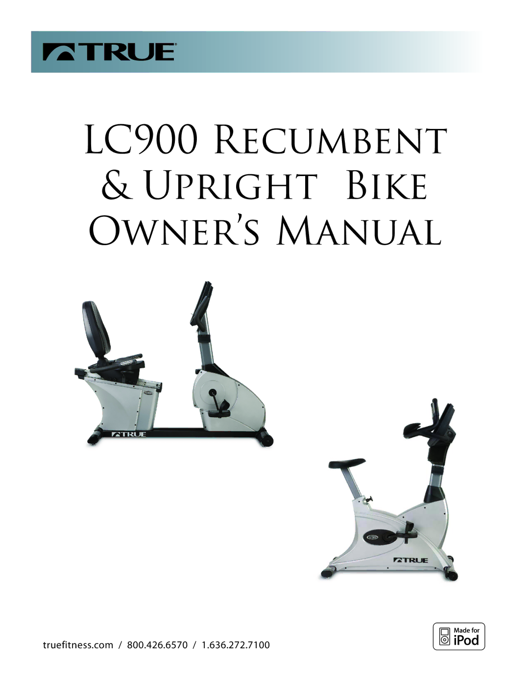 True Fitness manual LC900 Recumbent 