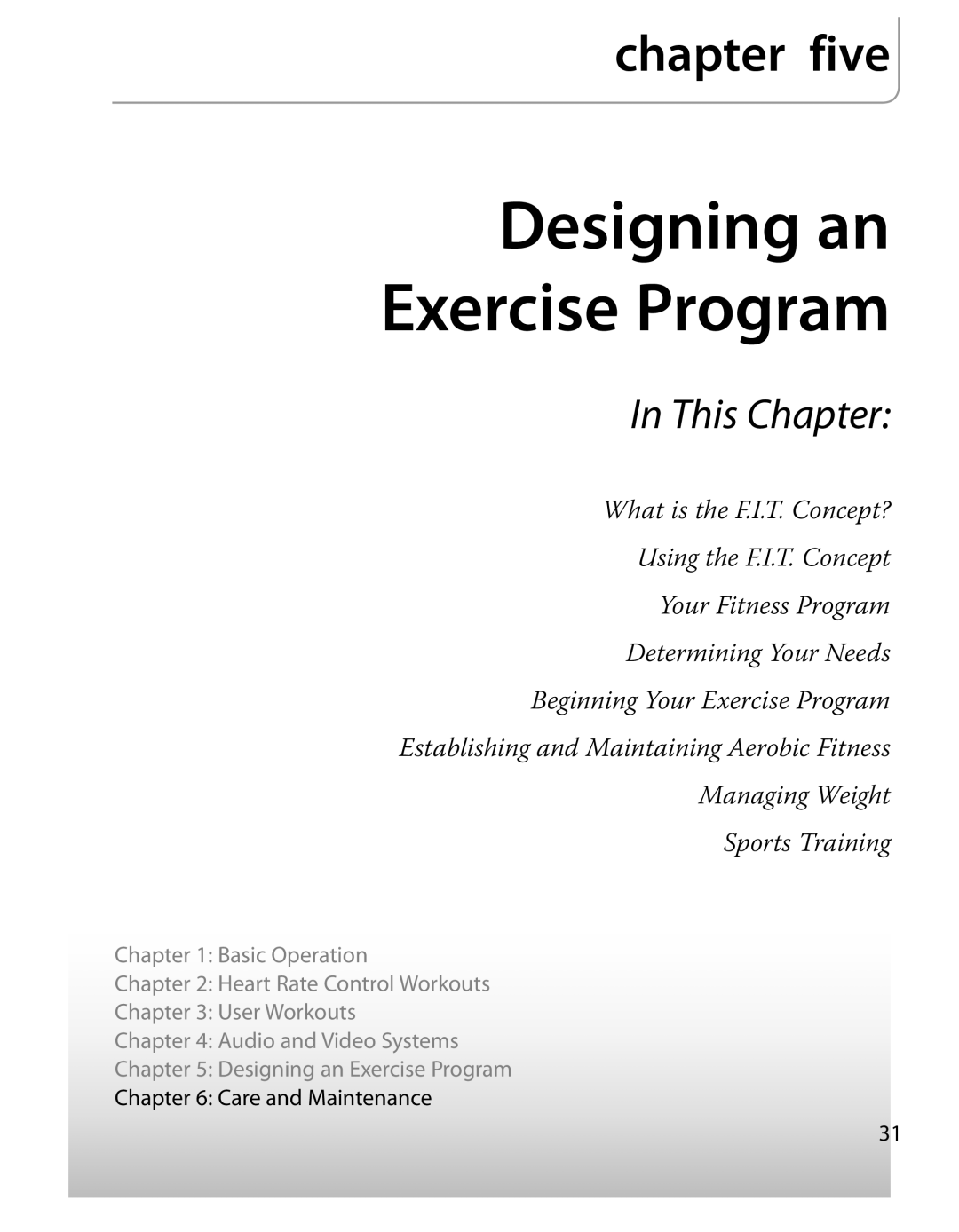 True Fitness PS500, PS700, PS300, PS100 manual Designing an, Exercise Program 