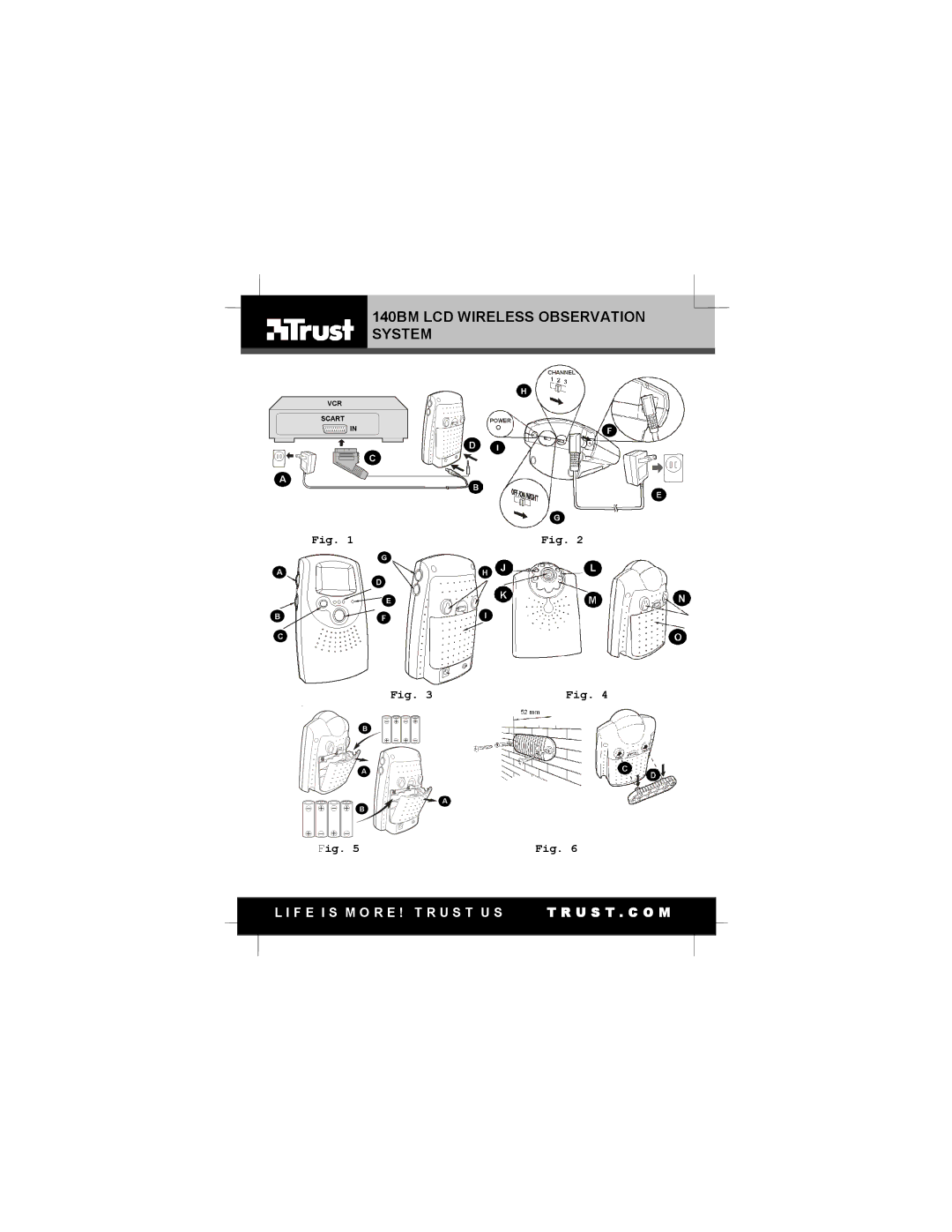 Trust Computer Products user manual 140BM LCD Wireless Observation System 