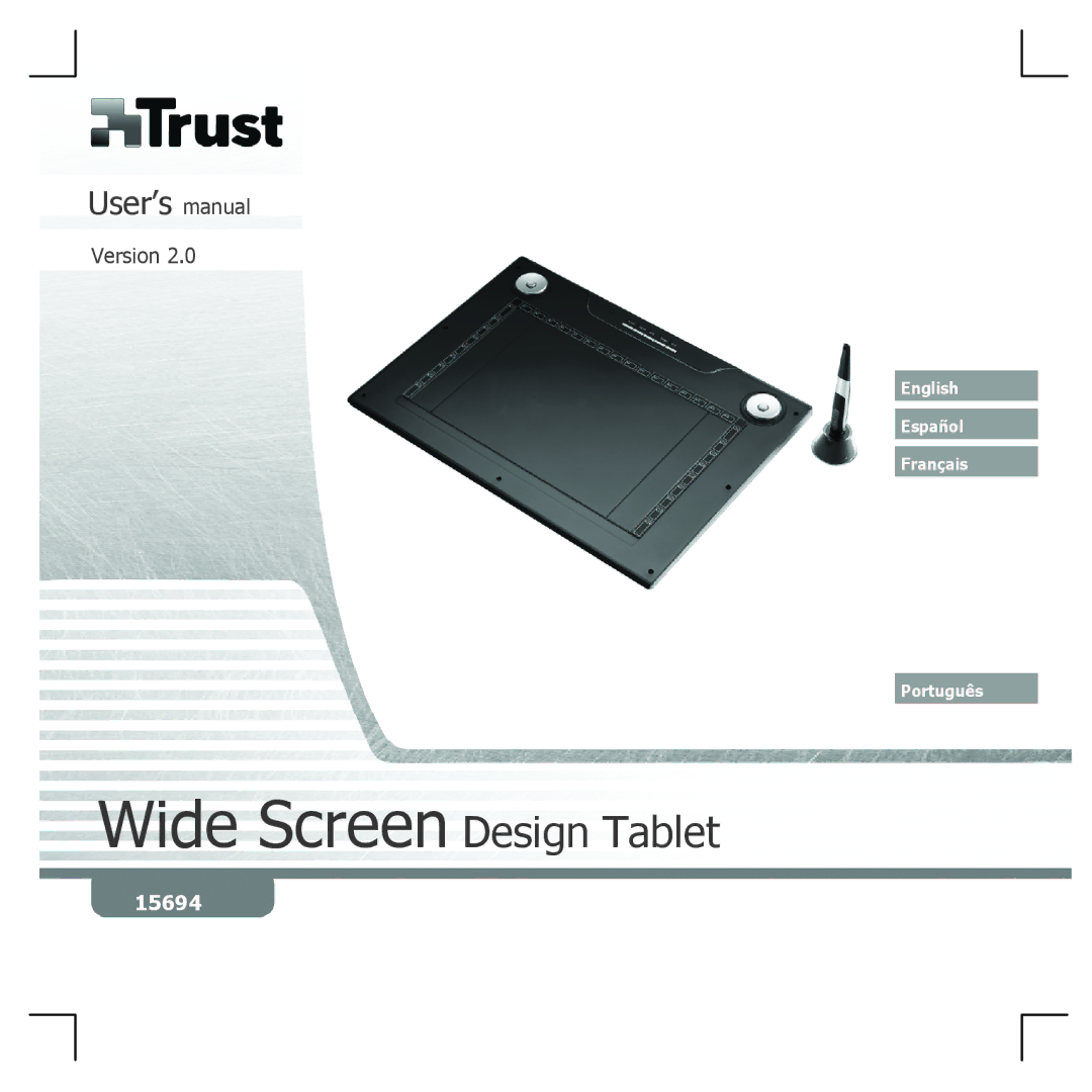 Trust Computer Products 15694 manual Wide Screen Design Tablet 