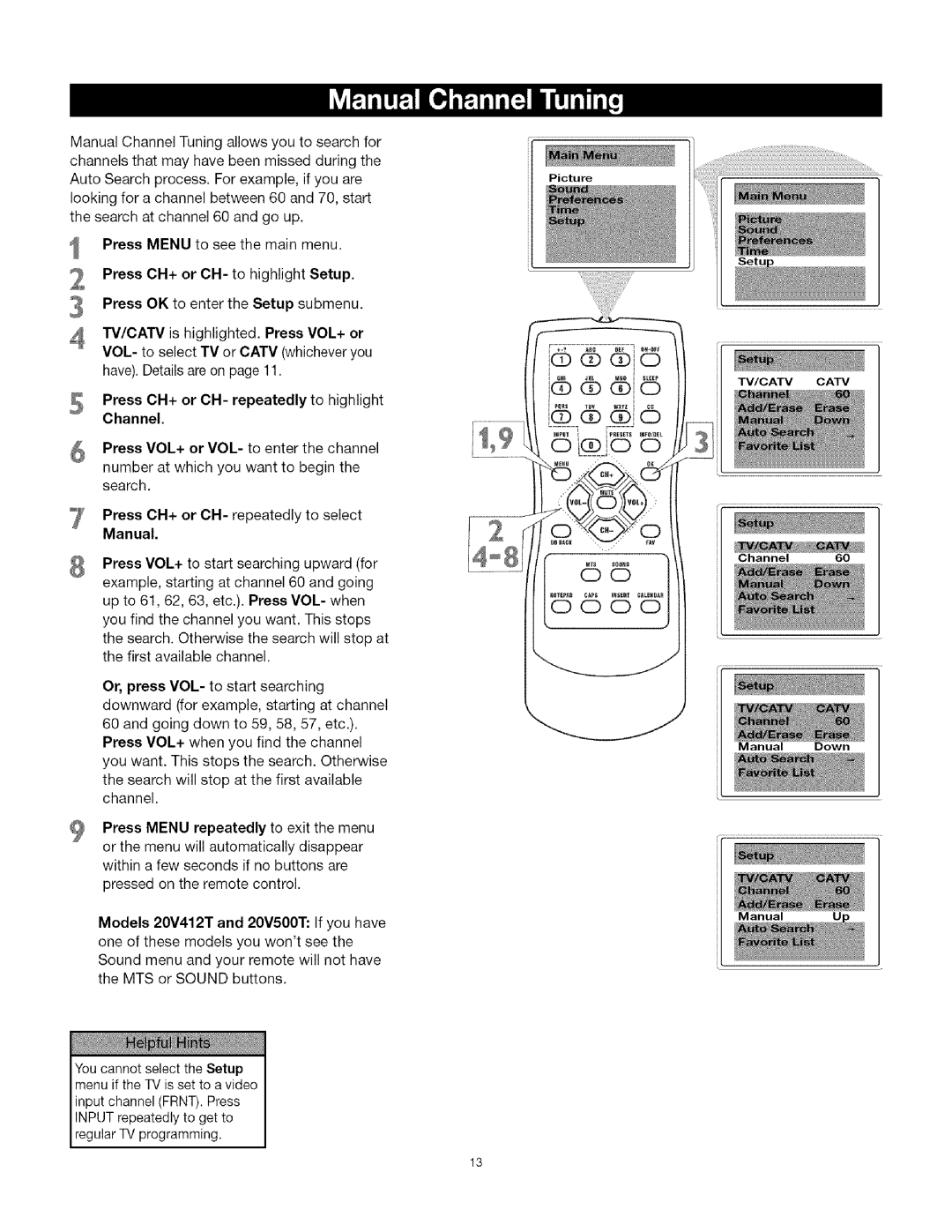 TTE Technology CRT Television manual Manual 