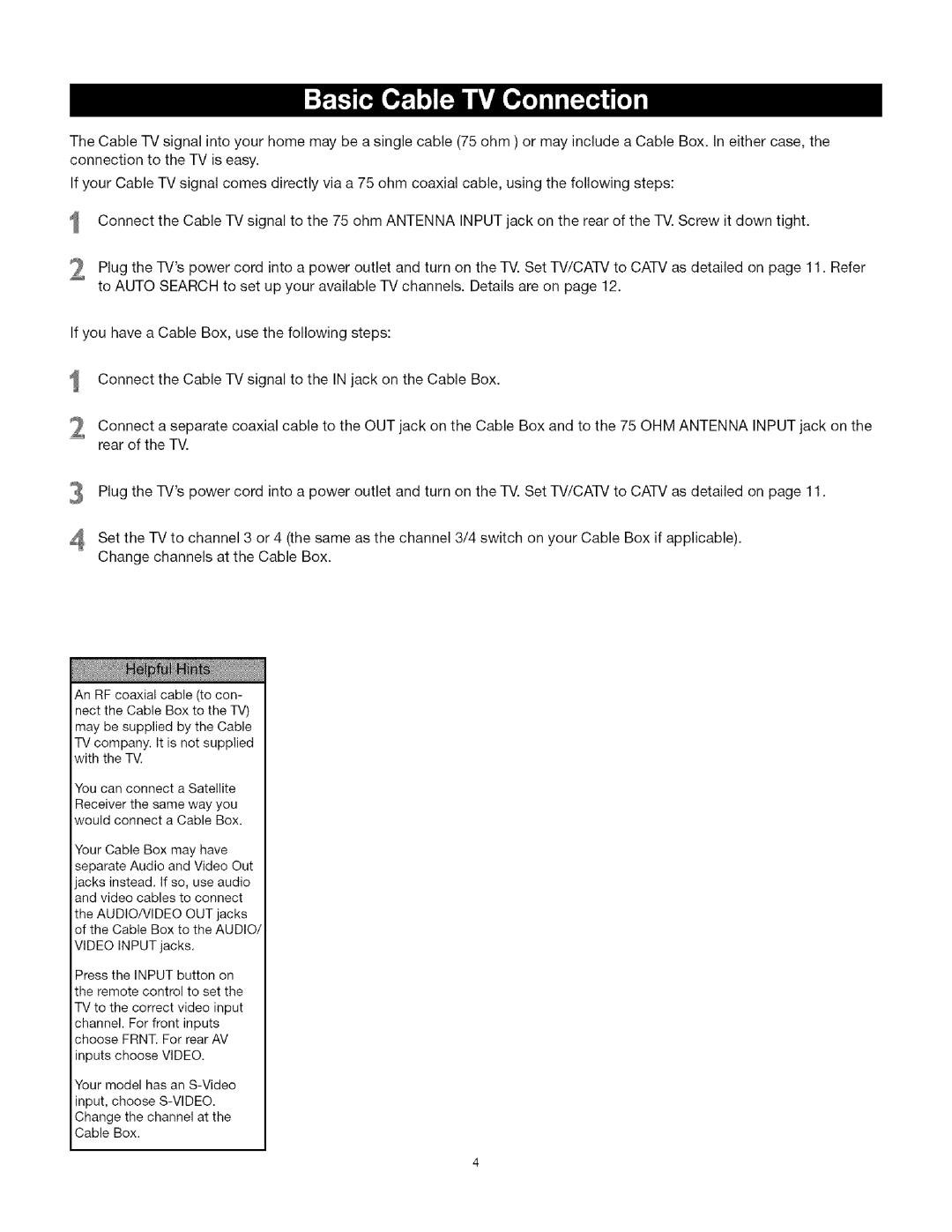 TTE Technology CRT Television manual 