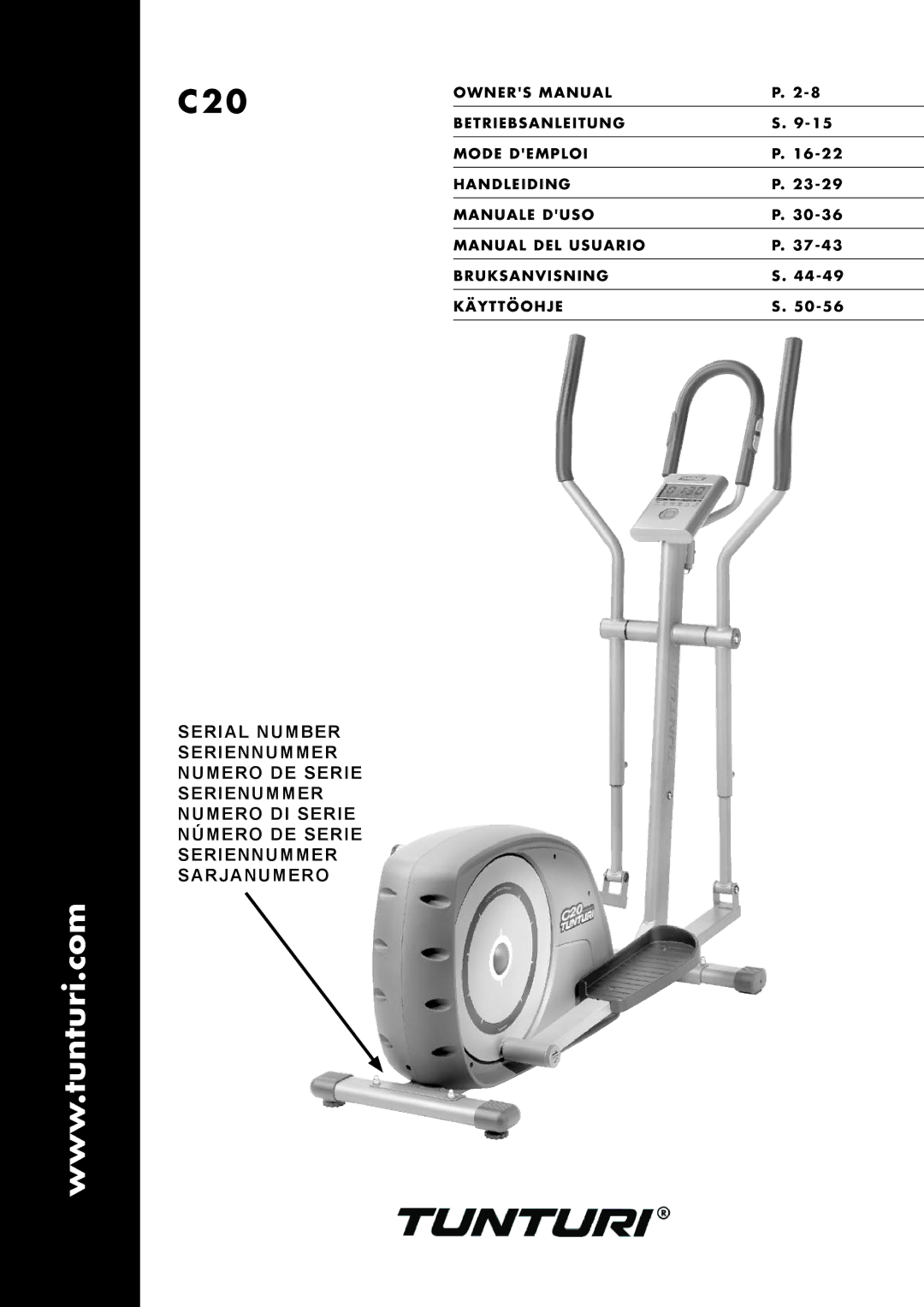 Tunturi C20 owner manual 