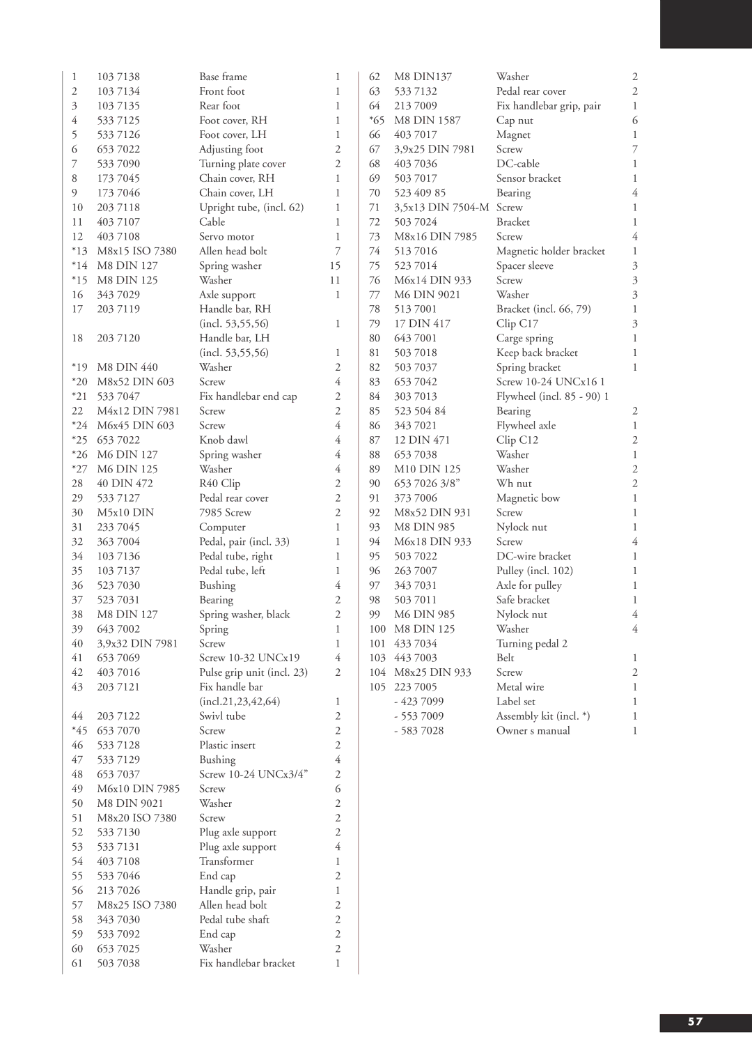 Tunturi C20 owner manual 