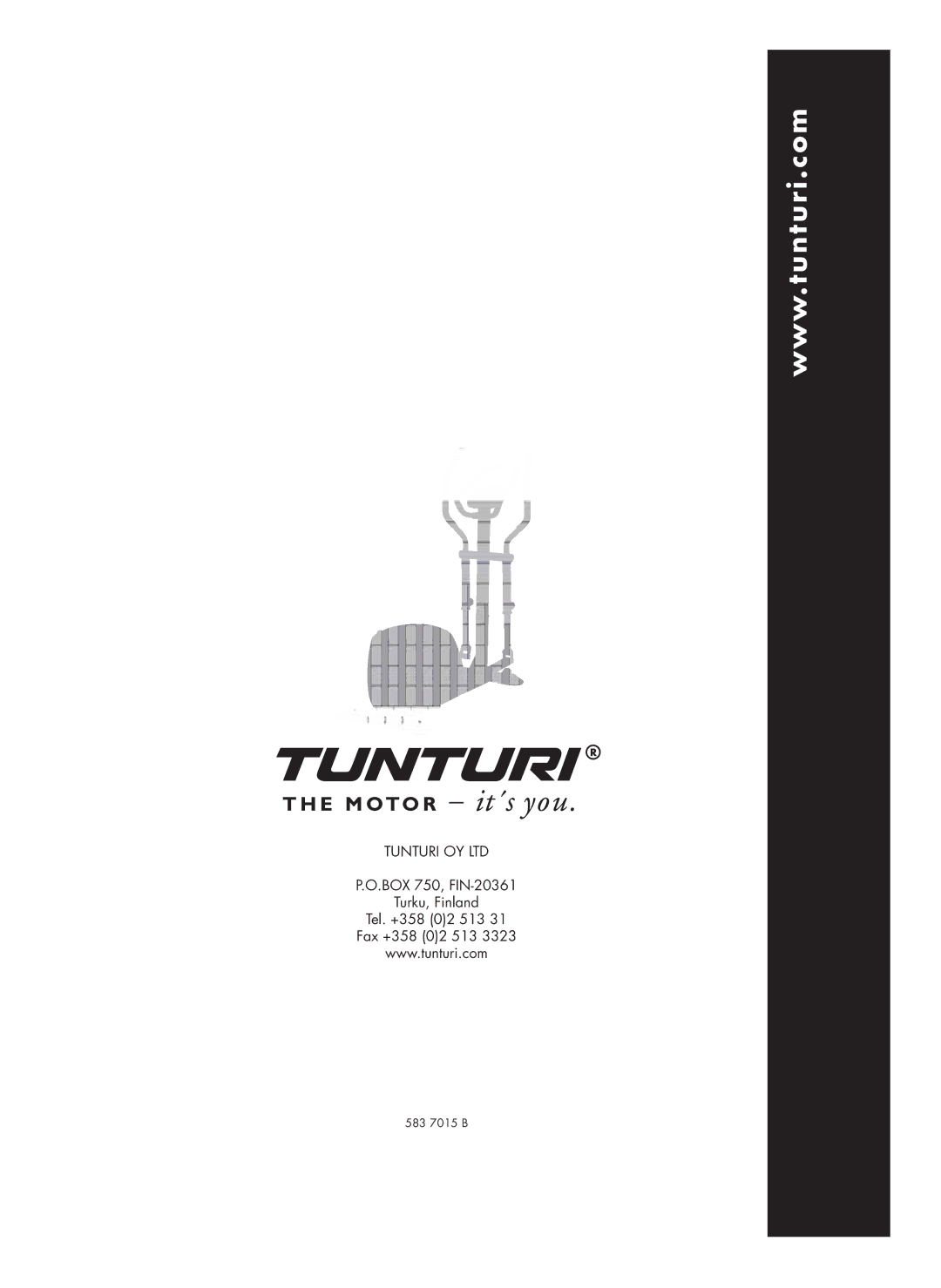 Tunturi C35 owner manual 583 7015 B 