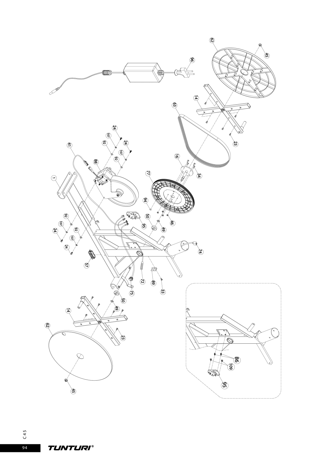 Tunturi C45 owner manual 109 