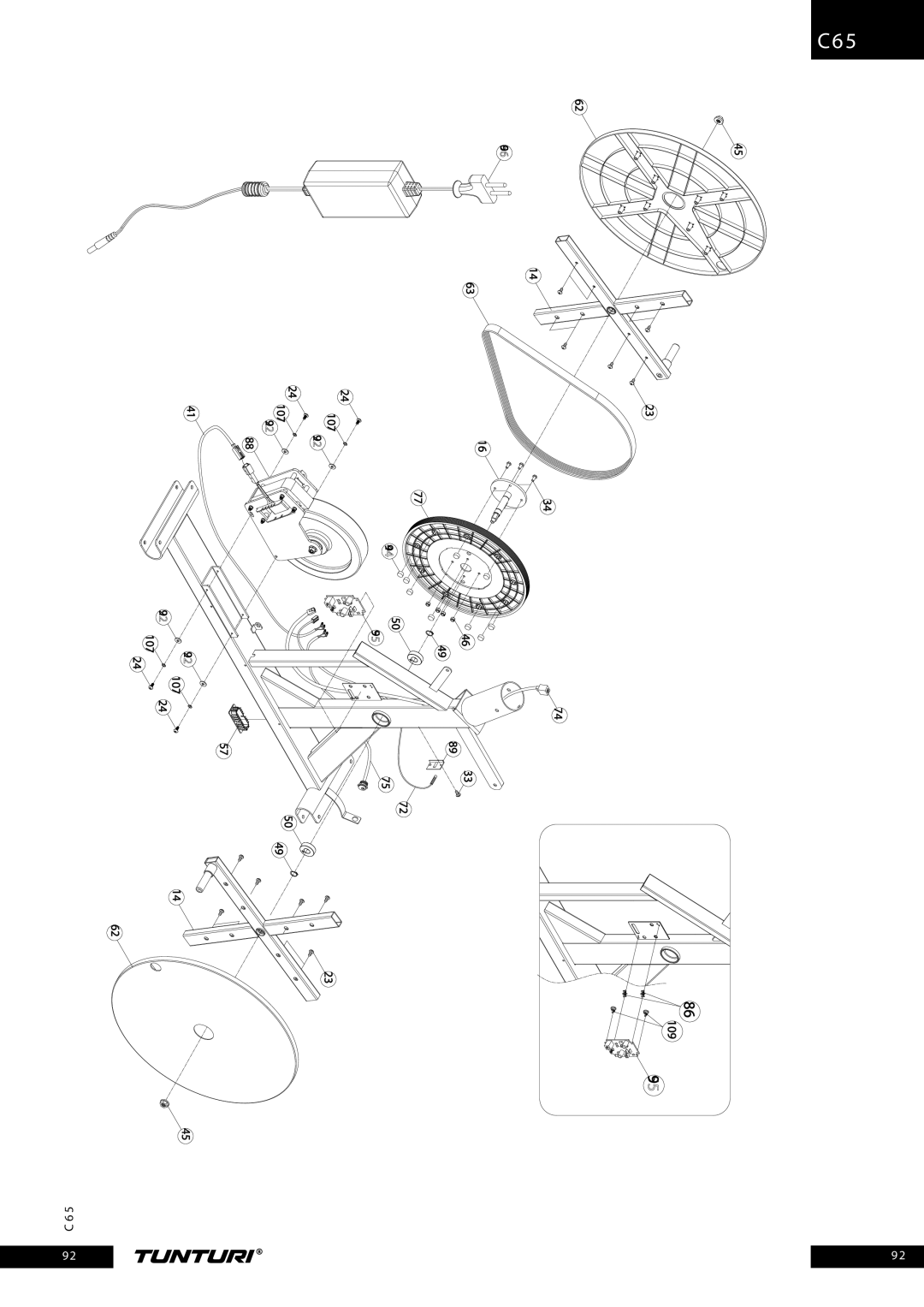 Tunturi C65 owner manual 92 24 