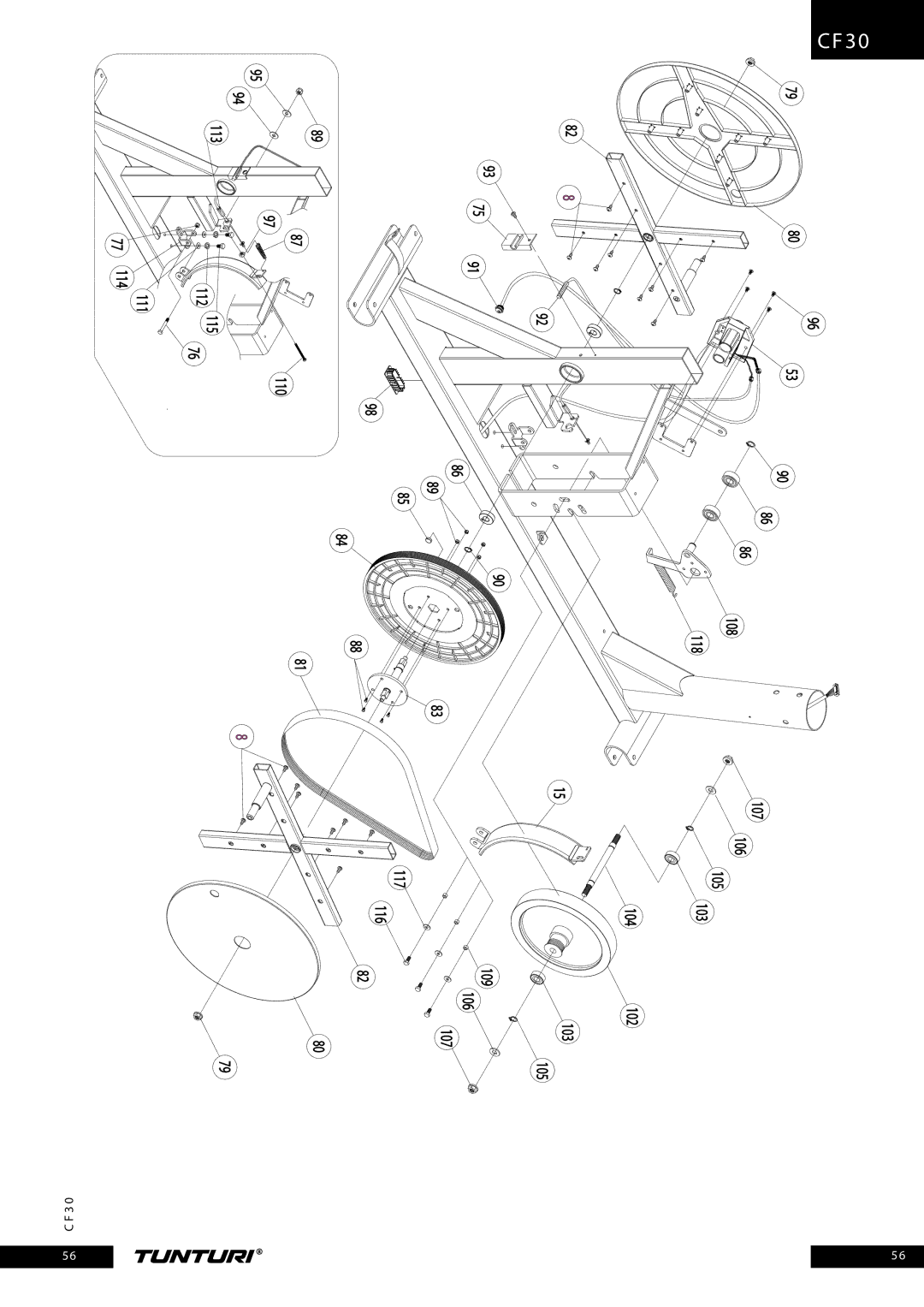 Tunturi CF30 owner manual F C 