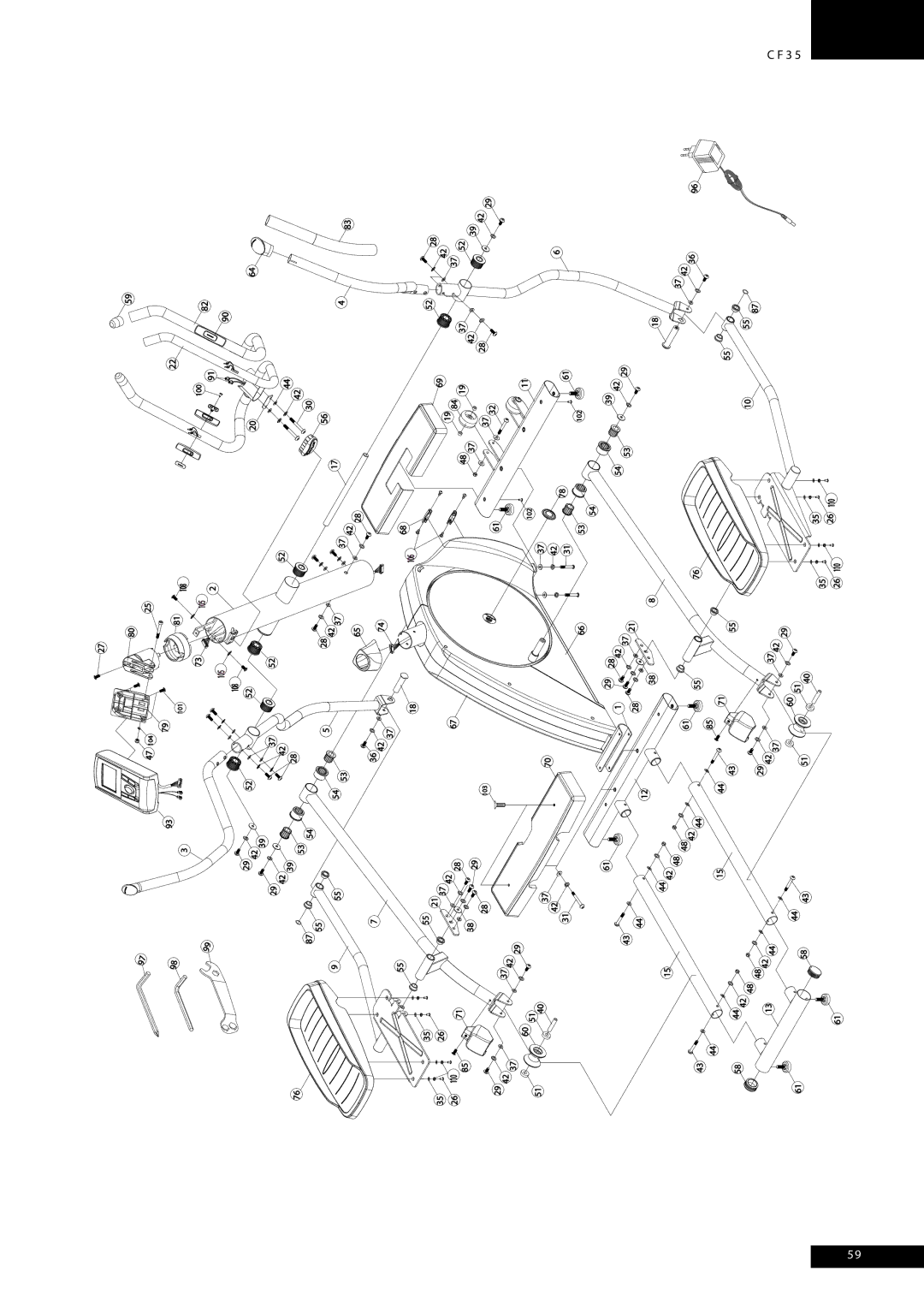 Tunturi CF35 owner manual 29 42 