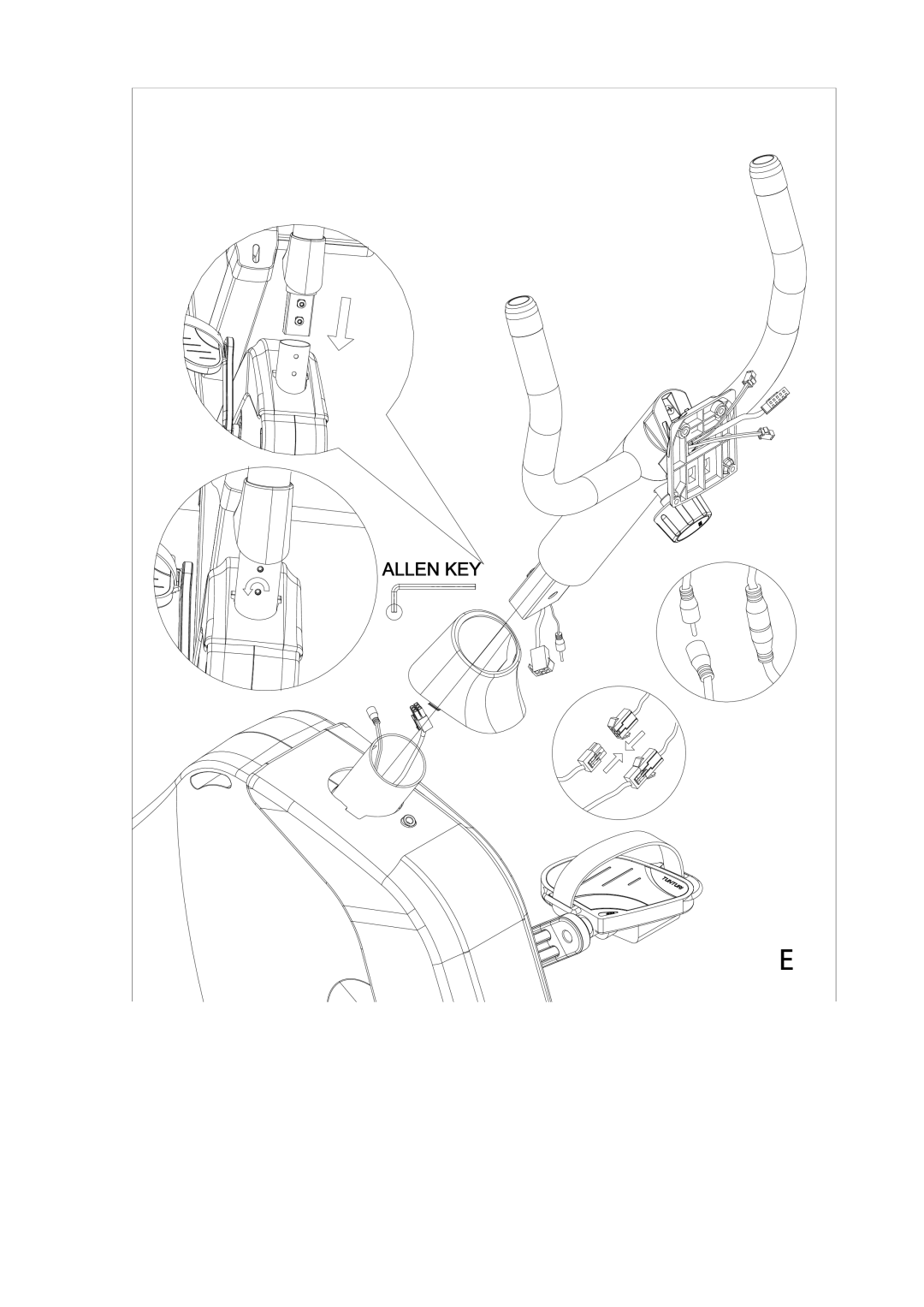 Tunturi E30R owner manual Allen KEY 