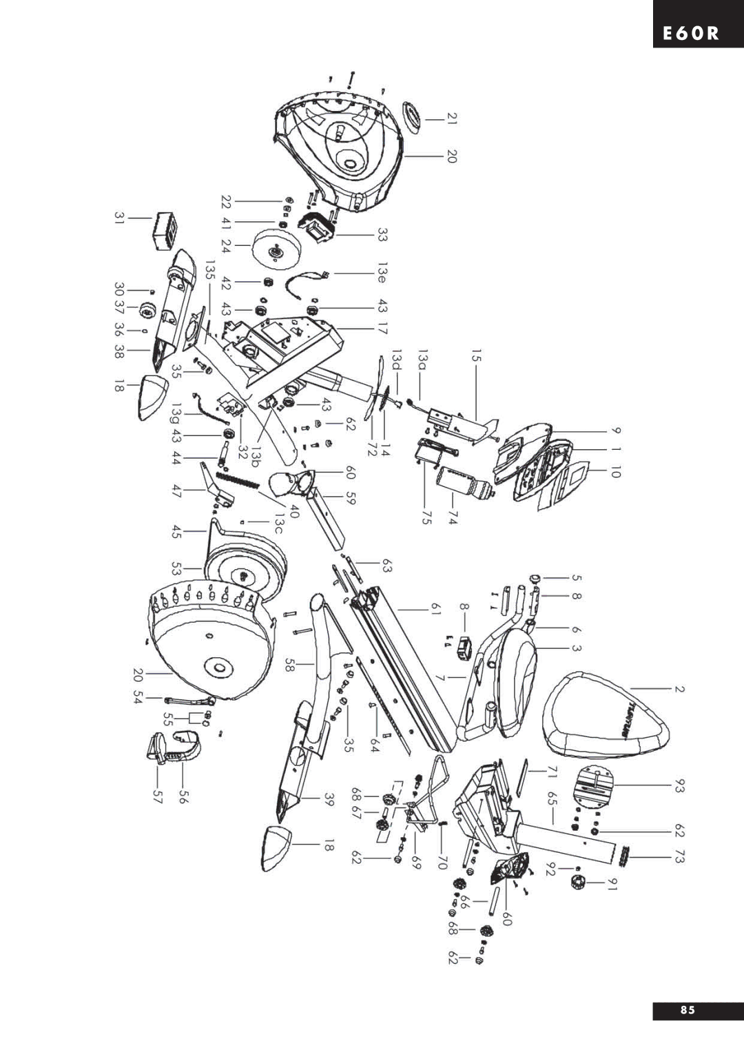 Tunturi E60R owner manual 0 R 