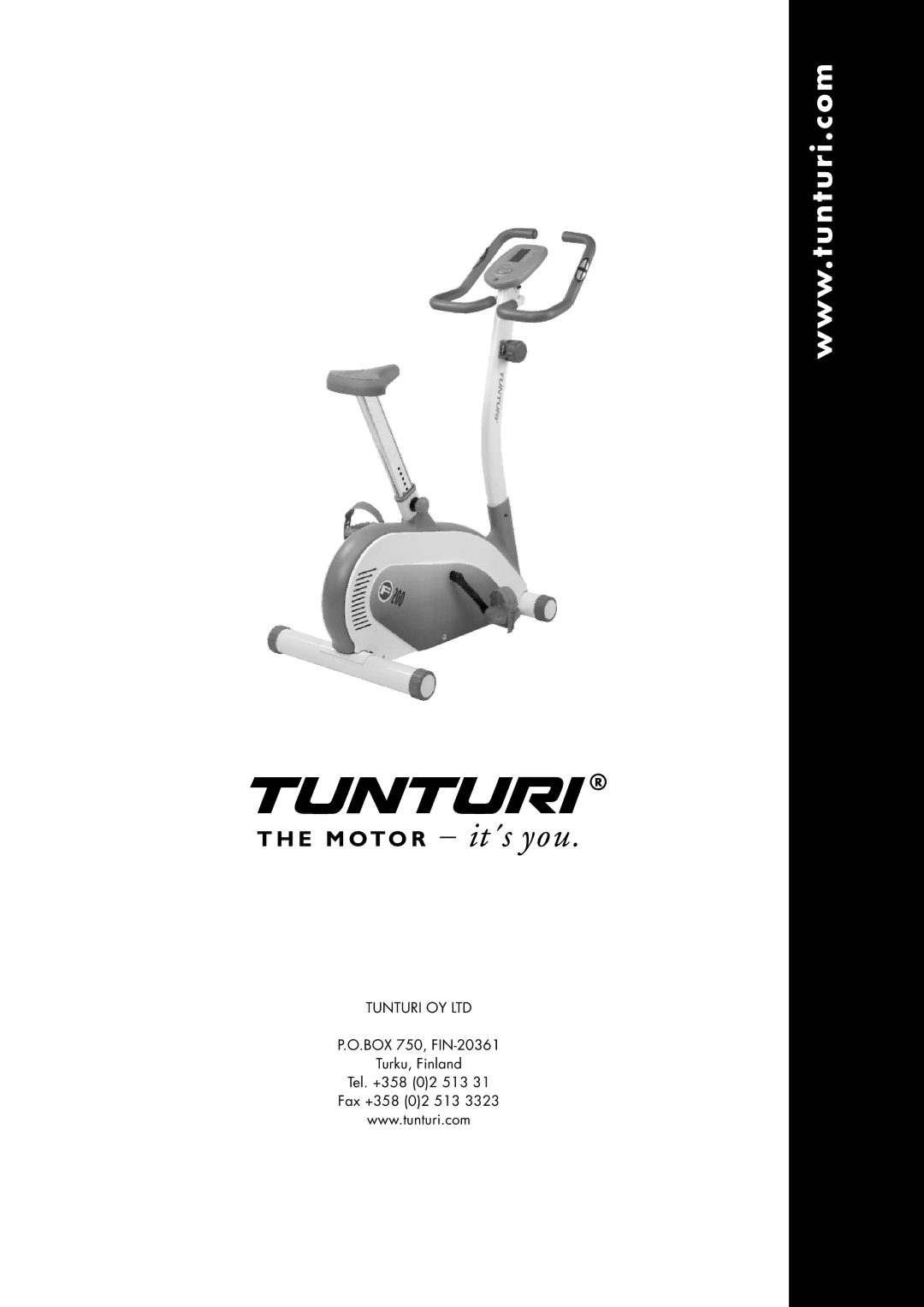 Tunturi F200 owner manual 