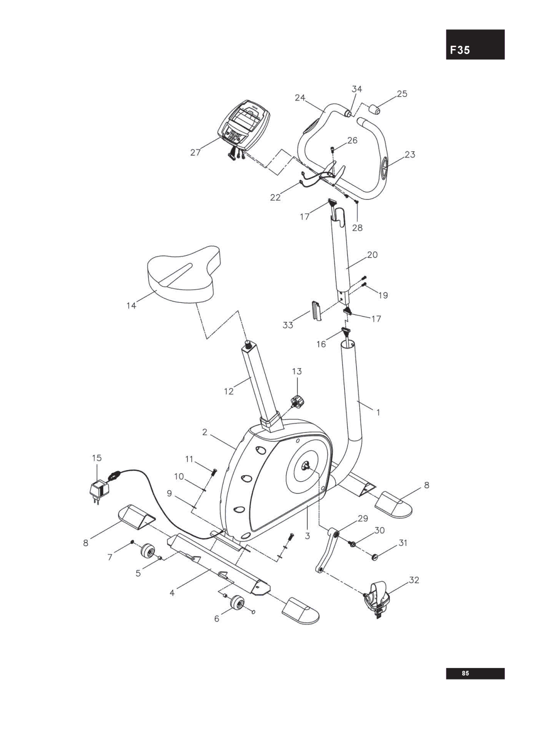 Tunturi F30 owner manual F35 