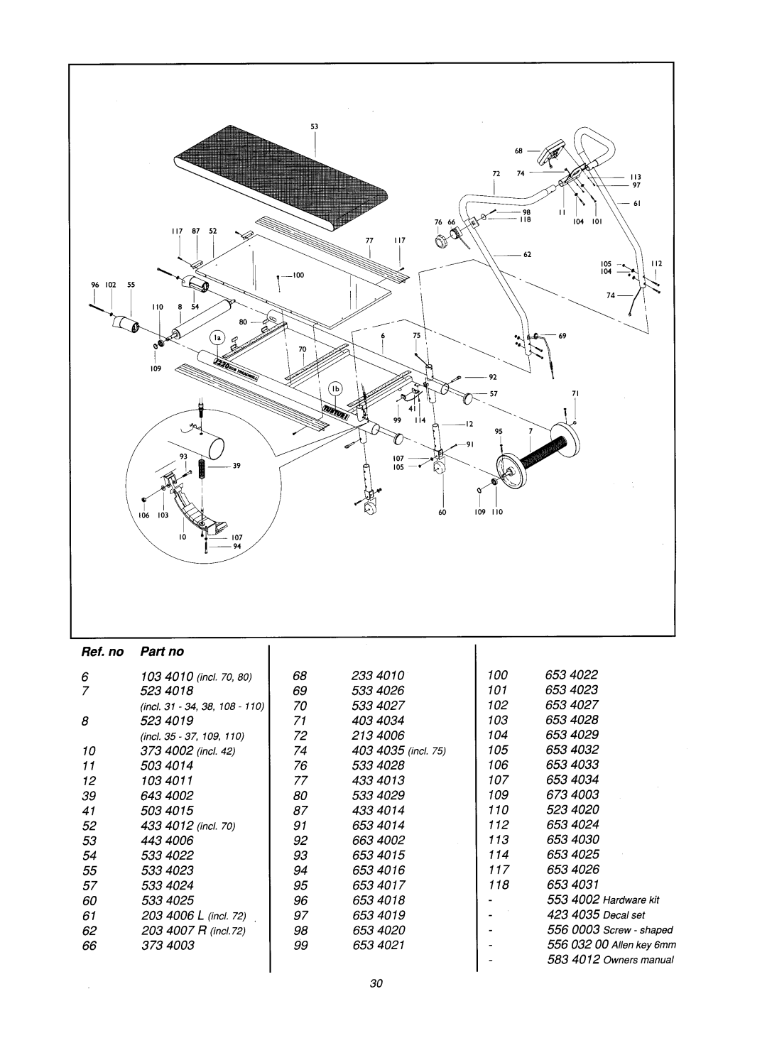 Tunturi J 220 manual 