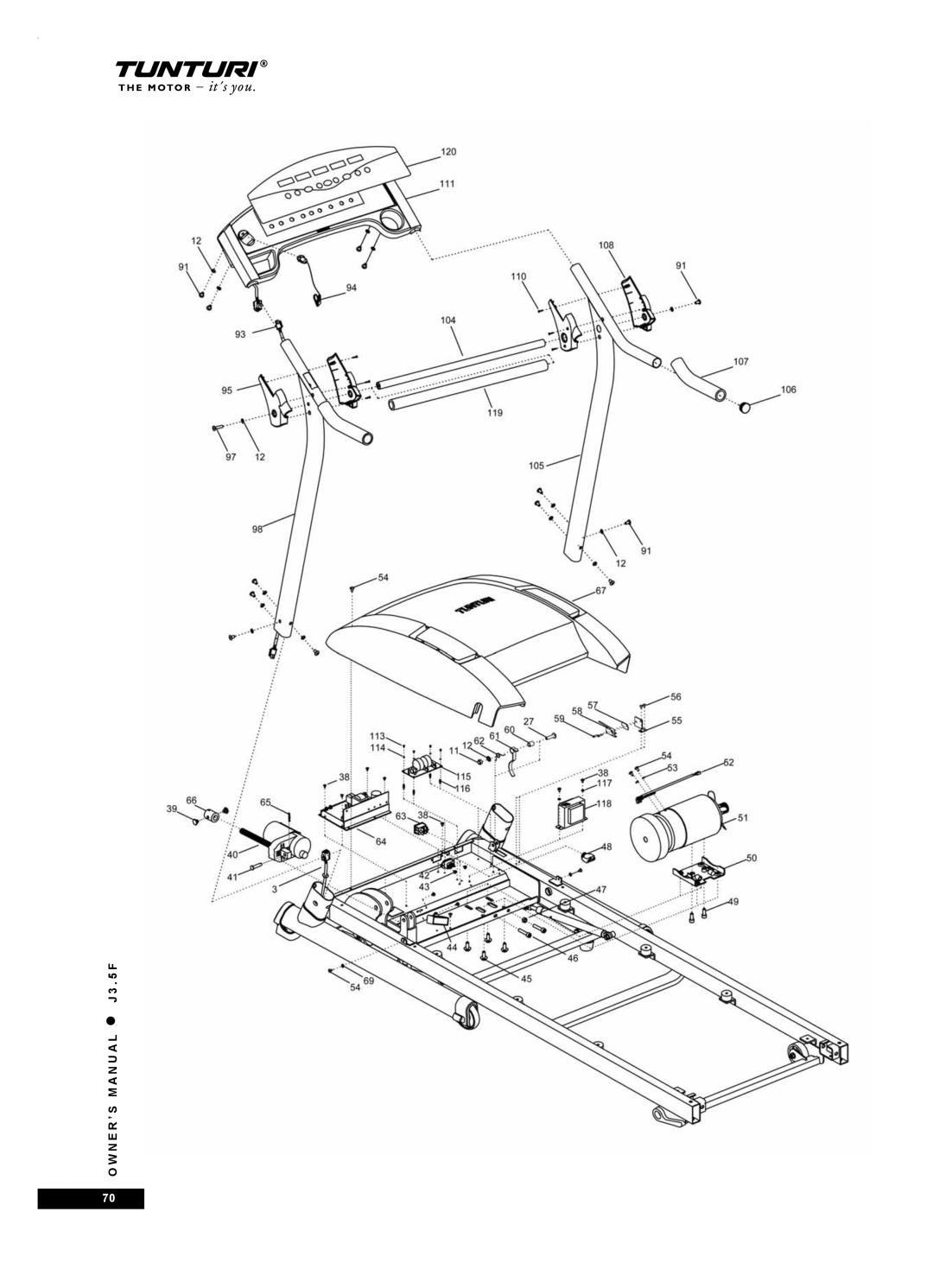 Tunturi J3.5F owner manual N E R ’ S M a N U a L J 3 F 