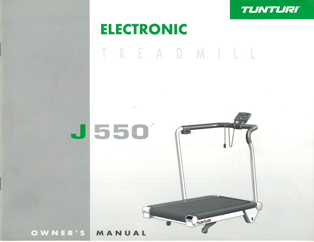 Tunturi J550 manual 