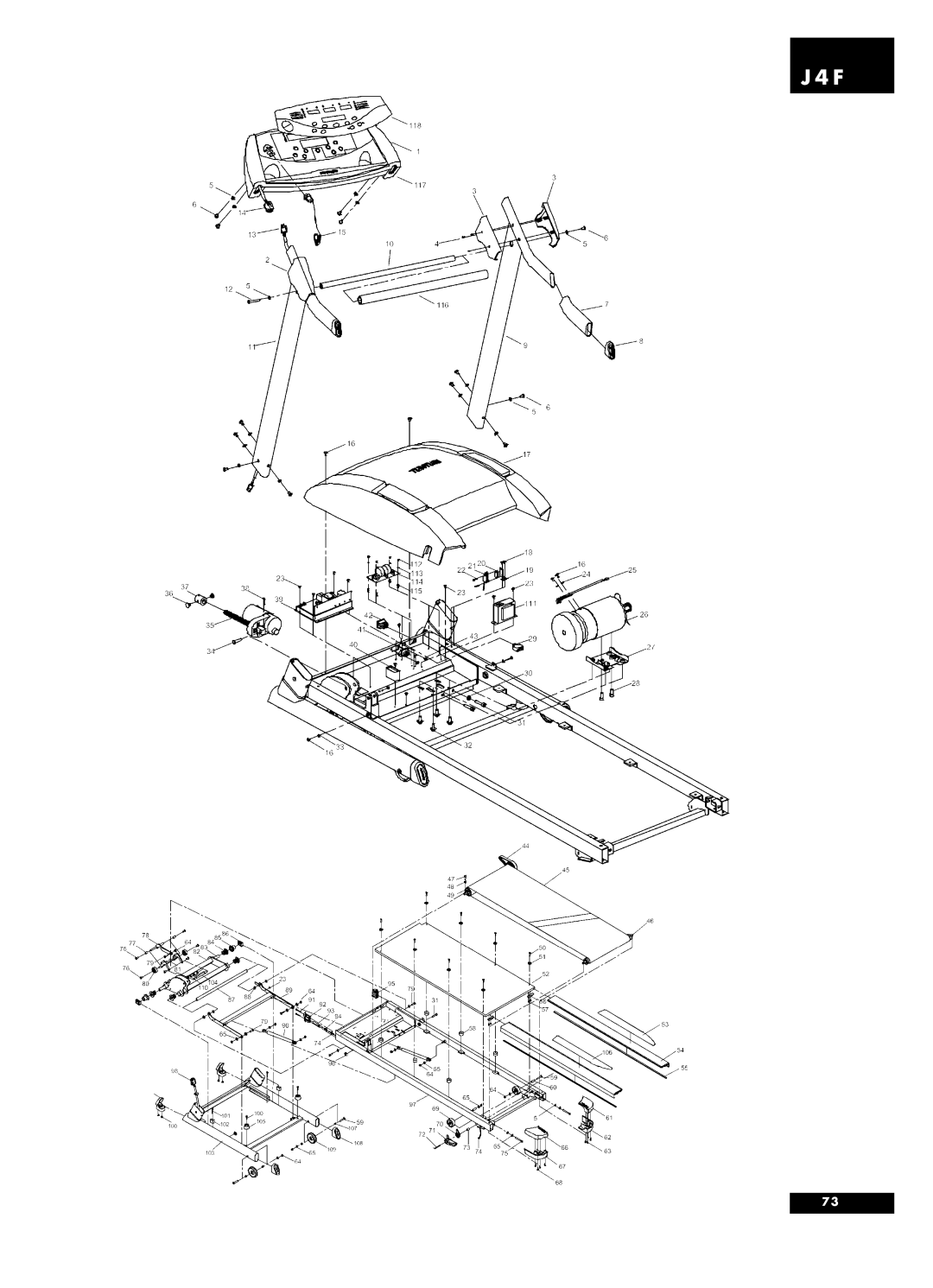 Tunturi J5F, J4F owner manual 