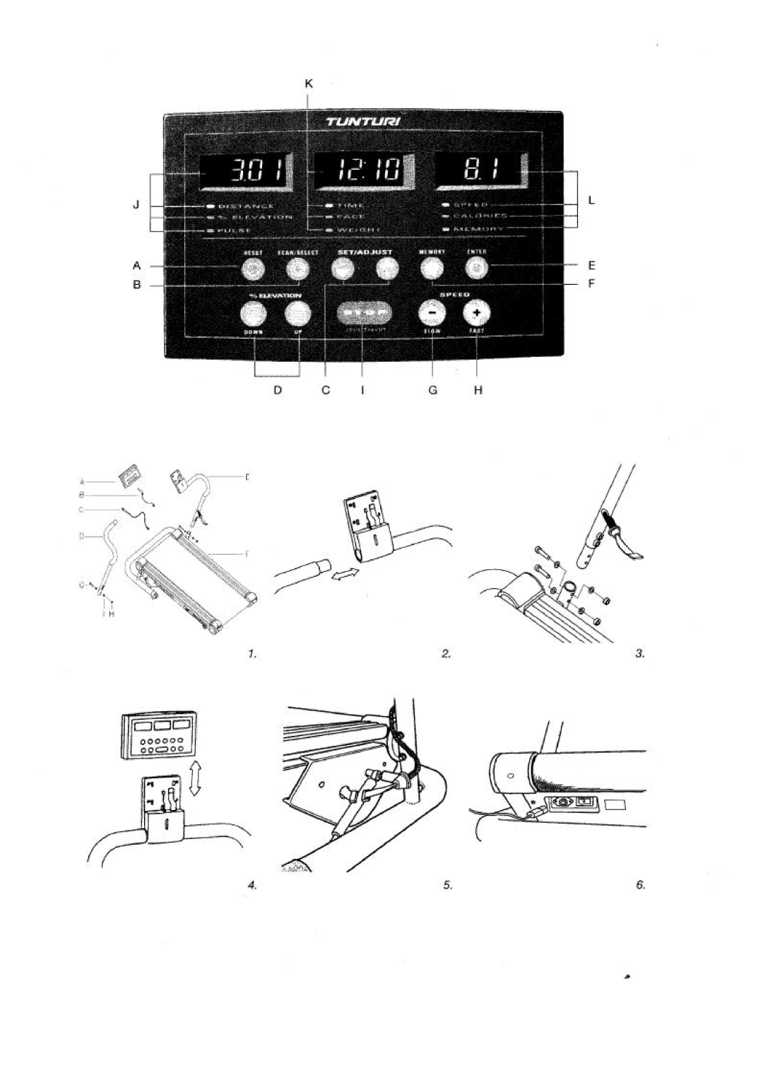 Tunturi J661F manual 