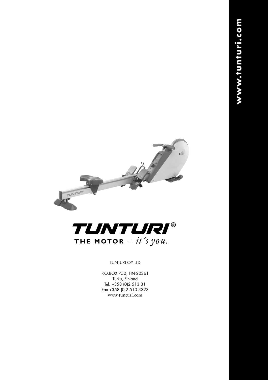 Tunturi R 78O owner manual 