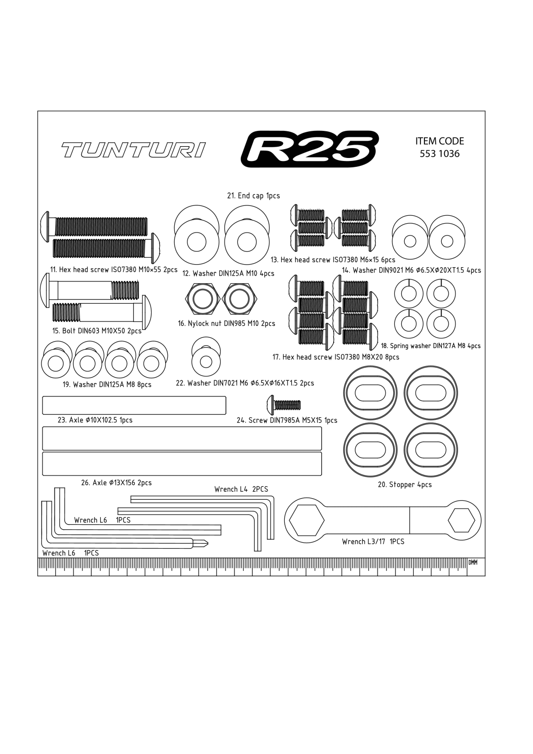 Tunturi R25 owner manual 553 