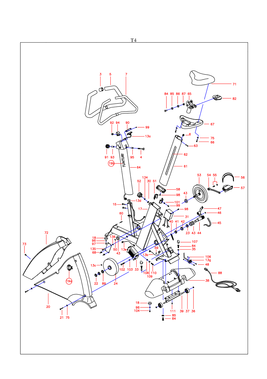 Tunturi T6, T4 owner manual 