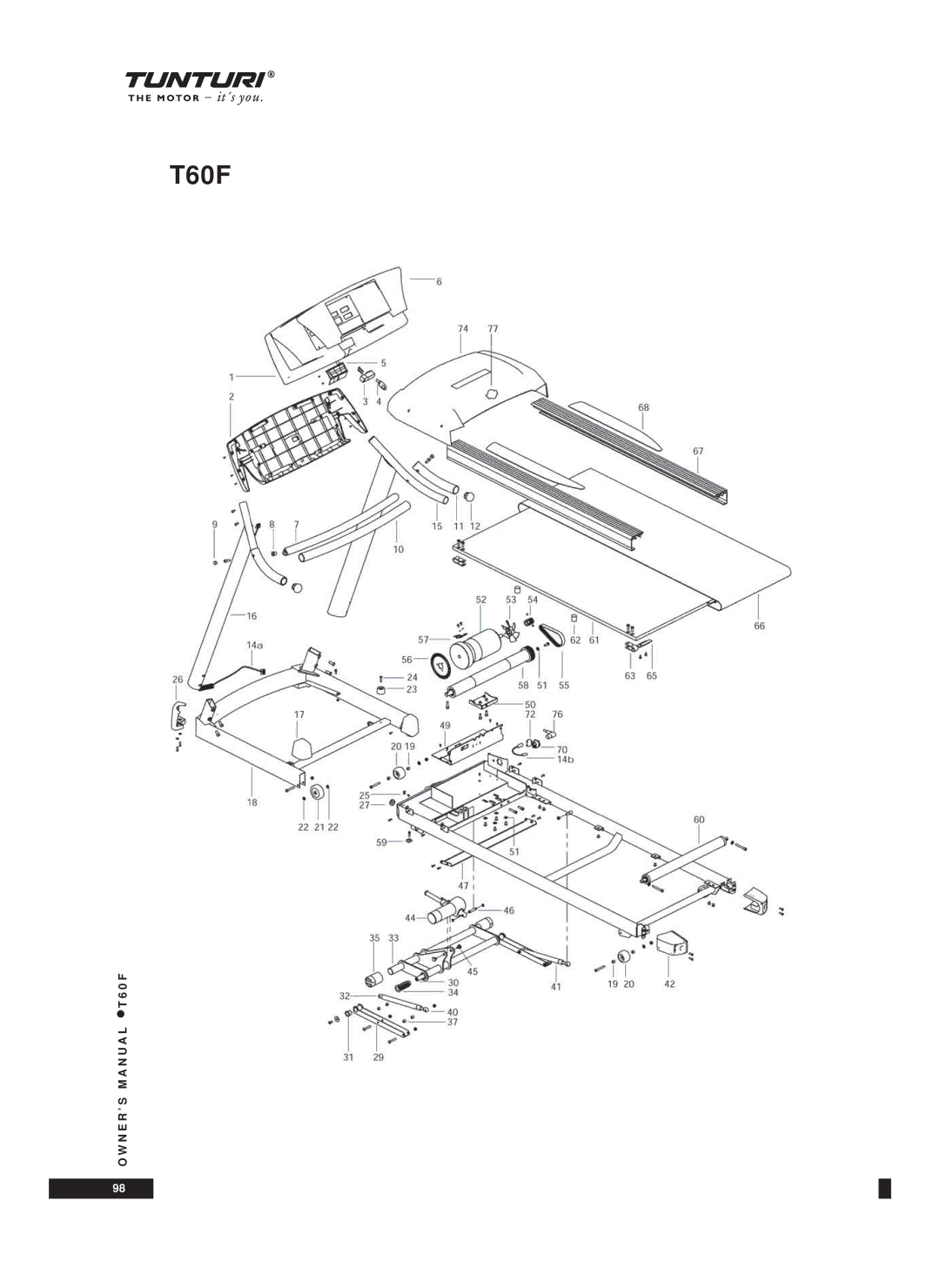 Tunturi T60F owner manual 