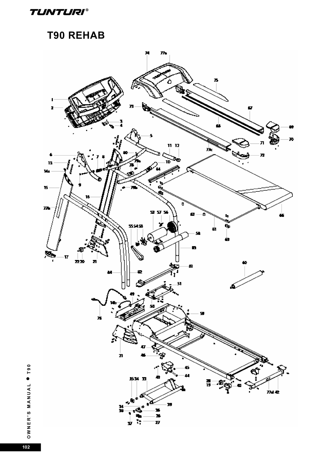 Tunturi T90 Rehab owner manual 