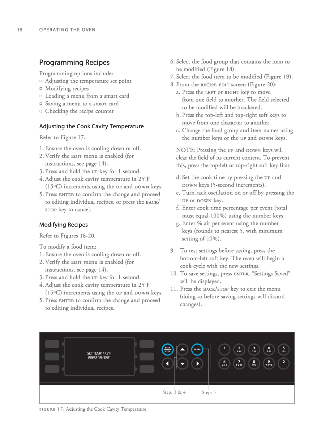 Turbo Chef Technologies 2TM manual Programming Recipes 