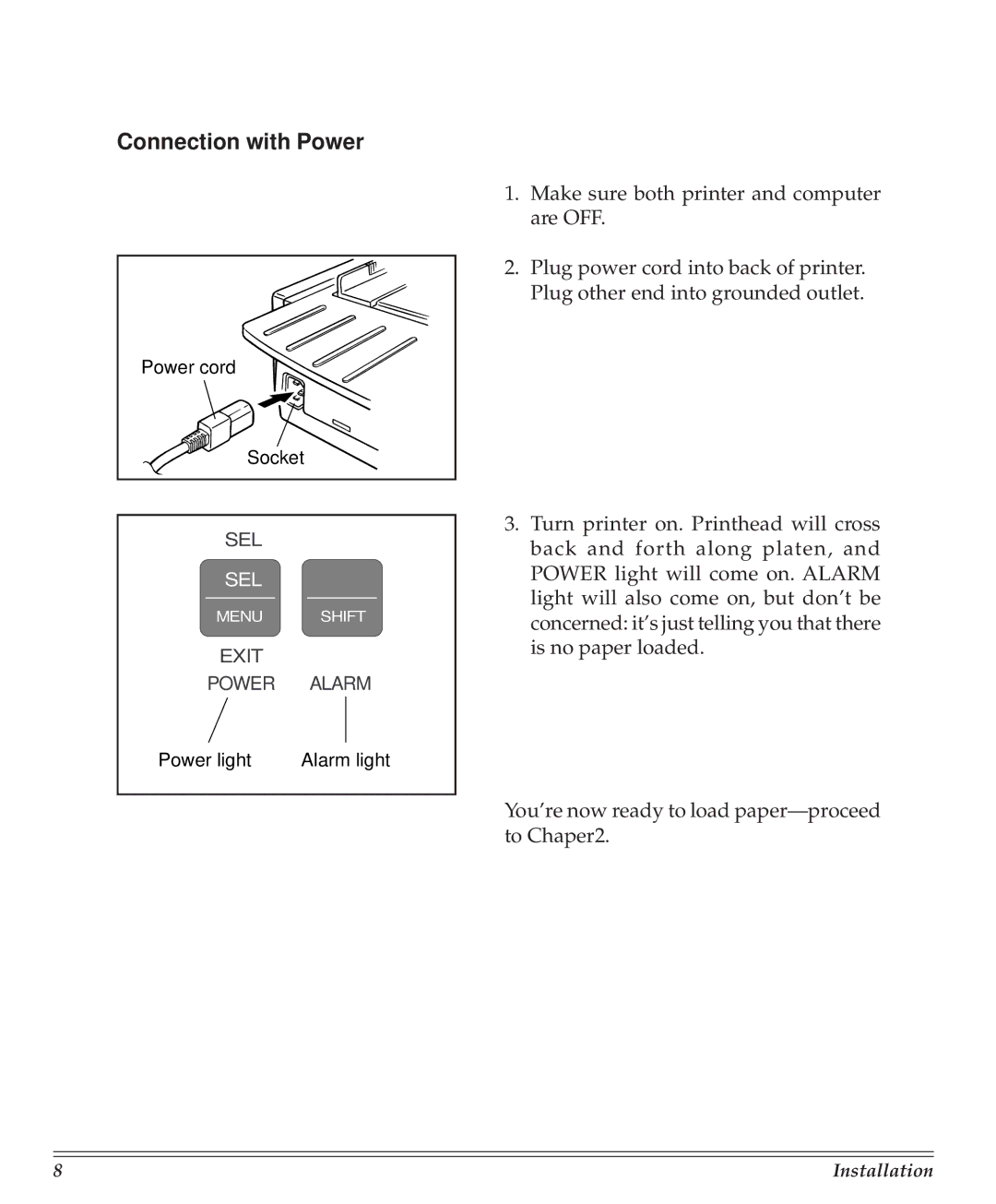 Turbo Chef Technologies 390/391 manual Connection with Power 