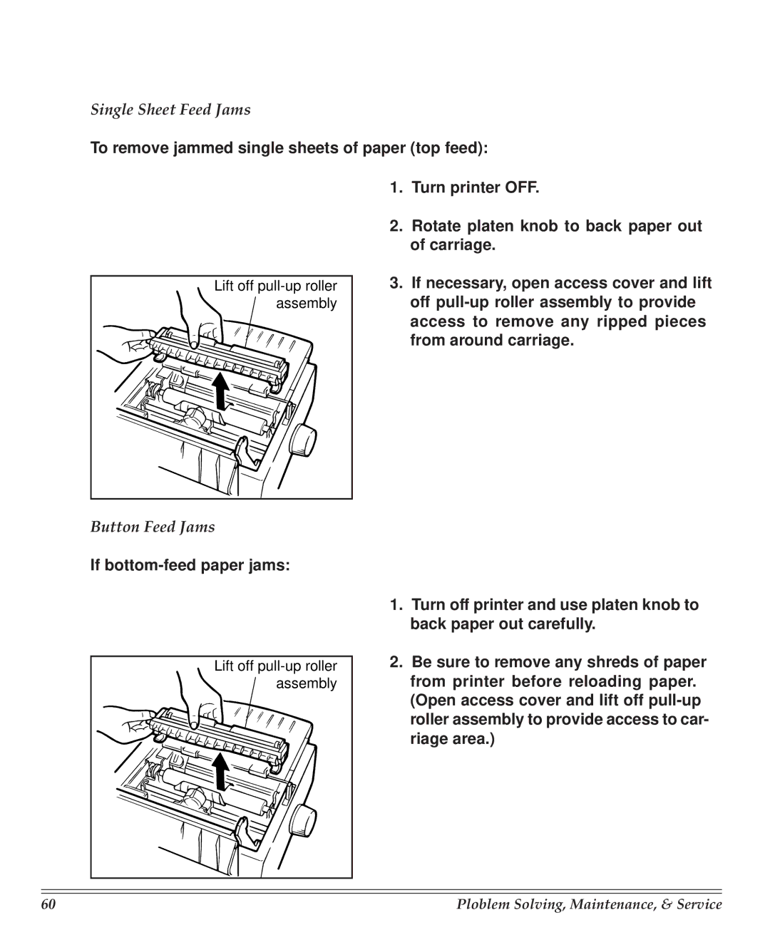 Turbo Chef Technologies 390/391 manual Single Sheet Feed Jams 