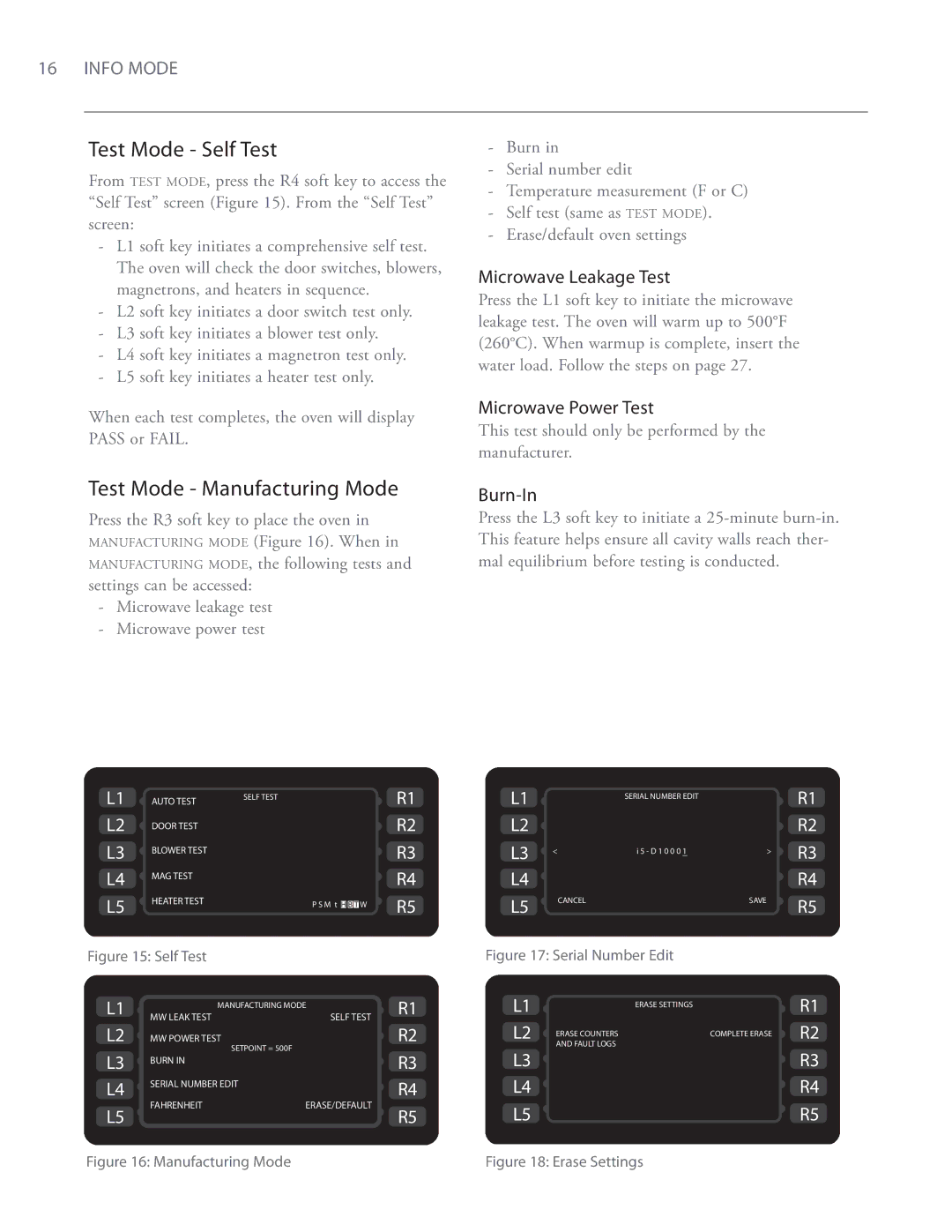 Turbo Chef Technologies i5 Test Mode Self Test, Test Mode Manufacturing Mode, Microwave Leakage Test, Microwave Power Test 