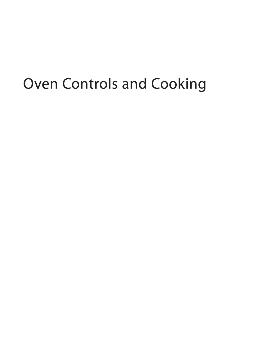 Turbo Chef Technologies i5 service manual Oven Controls and Cooking 