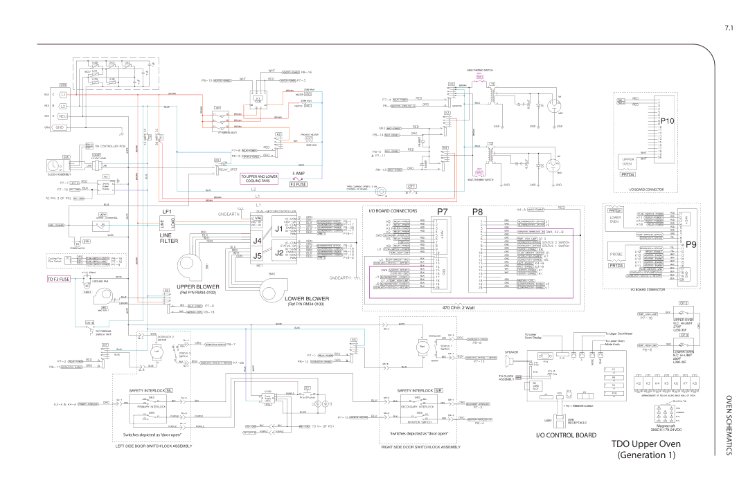 Turbo Chef Technologies Residential Single and Double Wall Oven service manual TDO Upper Oven 