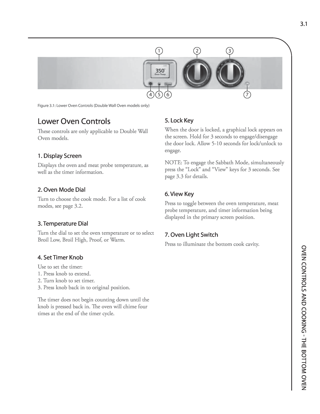 Turbo Chef Technologies Residential Single and Double Wall Oven Lower Oven Controls, Display Screen, Lock Key, View Key 