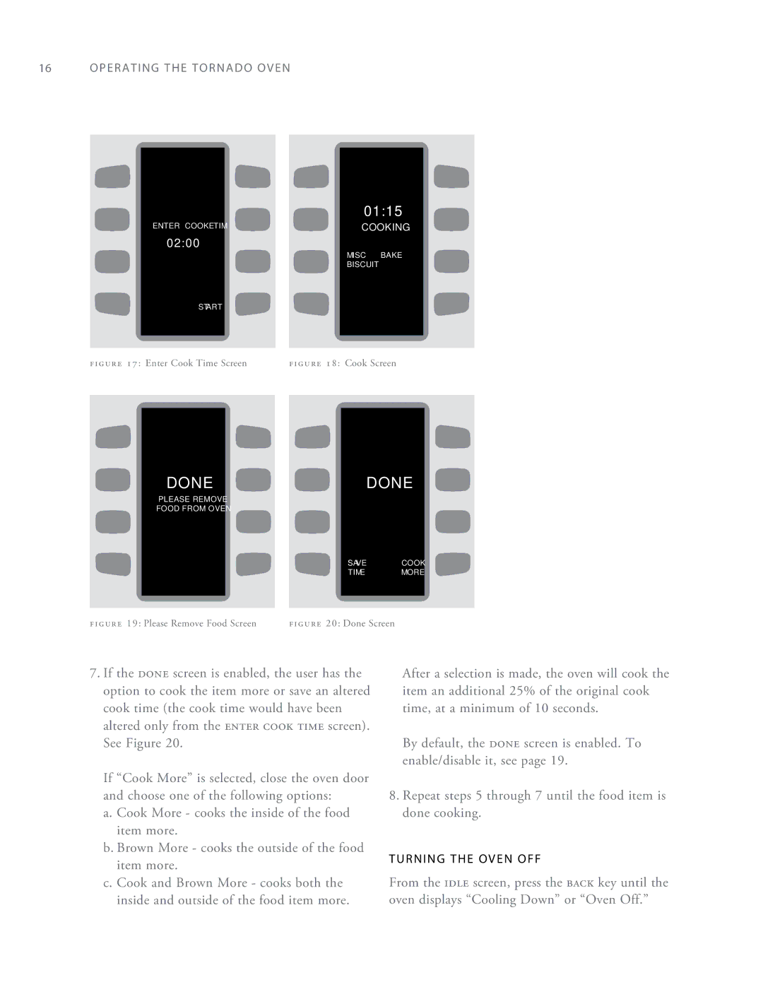 Turbo Chef Technologies Tornado 2 owner manual Done 