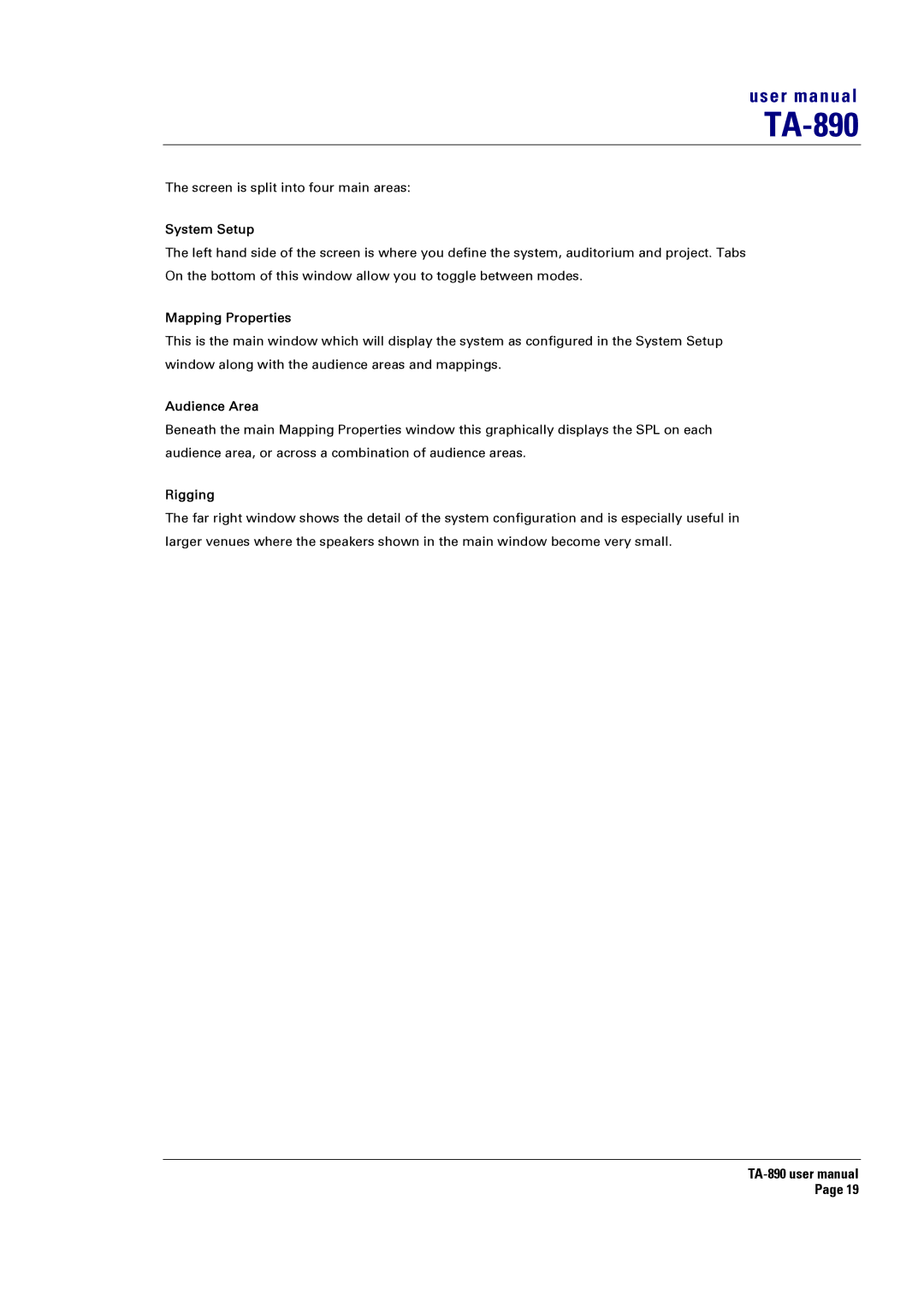 Turbosound LMS-D24, LMS-D6, LMS-D26 user manual System Setup 