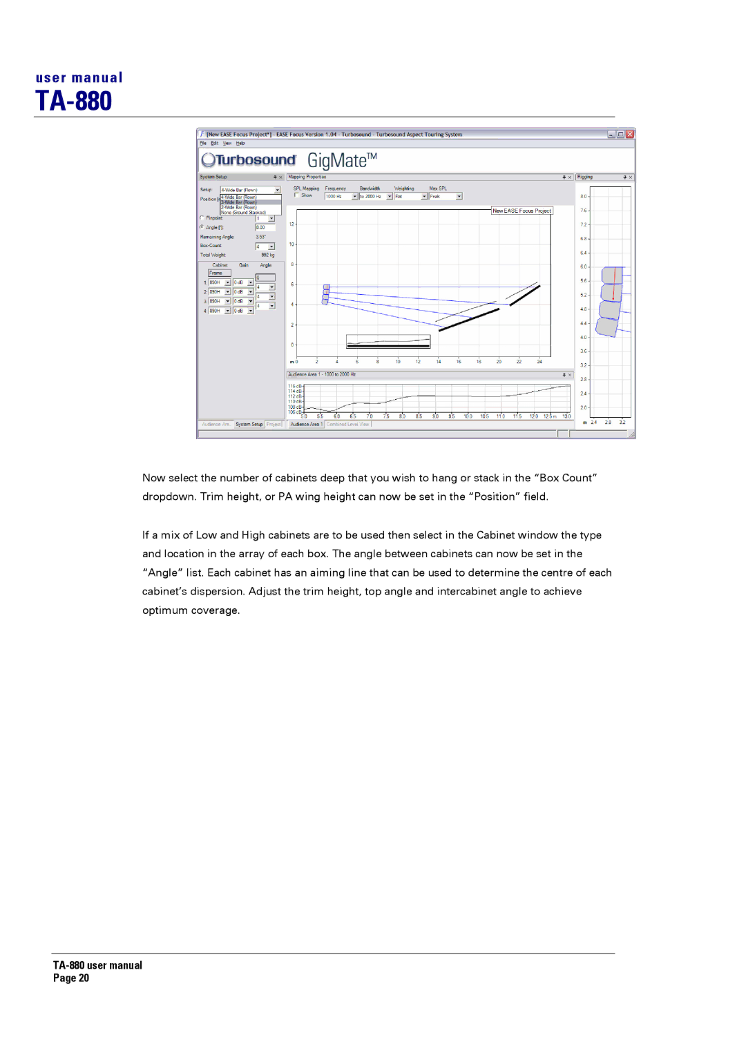 Turbosound TA-880 user manual 