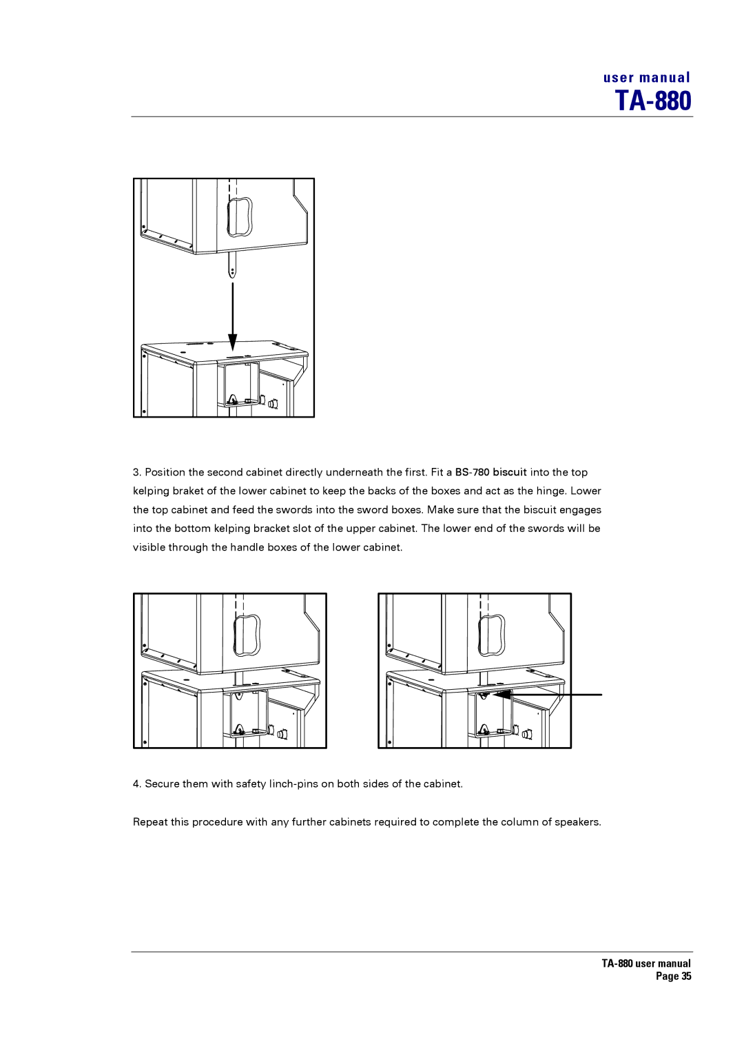 Turbosound TA-880 user manual 